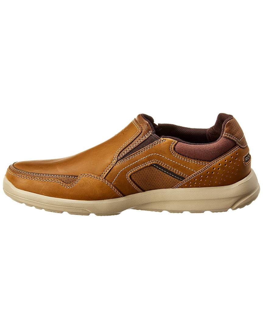 Rockport Welker Casual Leather Slip-on Shoe in Brown for Men - Lyst