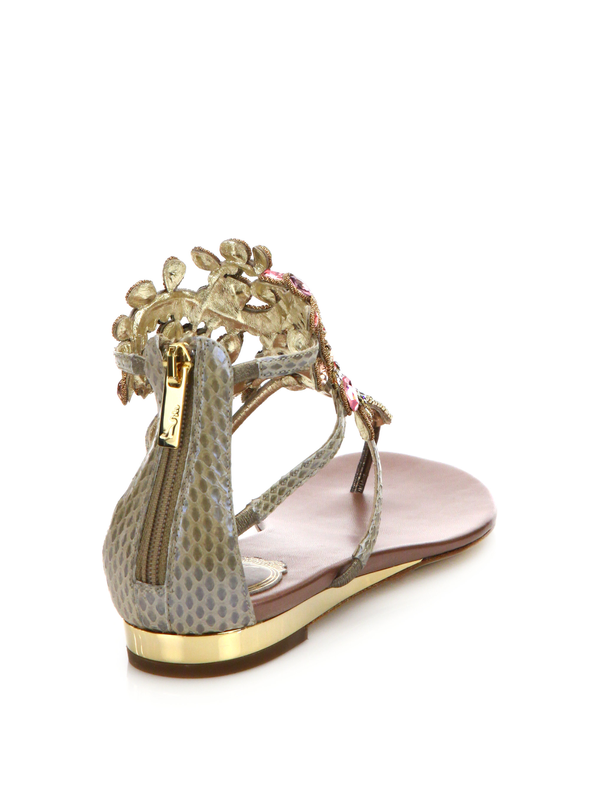 rene caovilla swarovski sandals