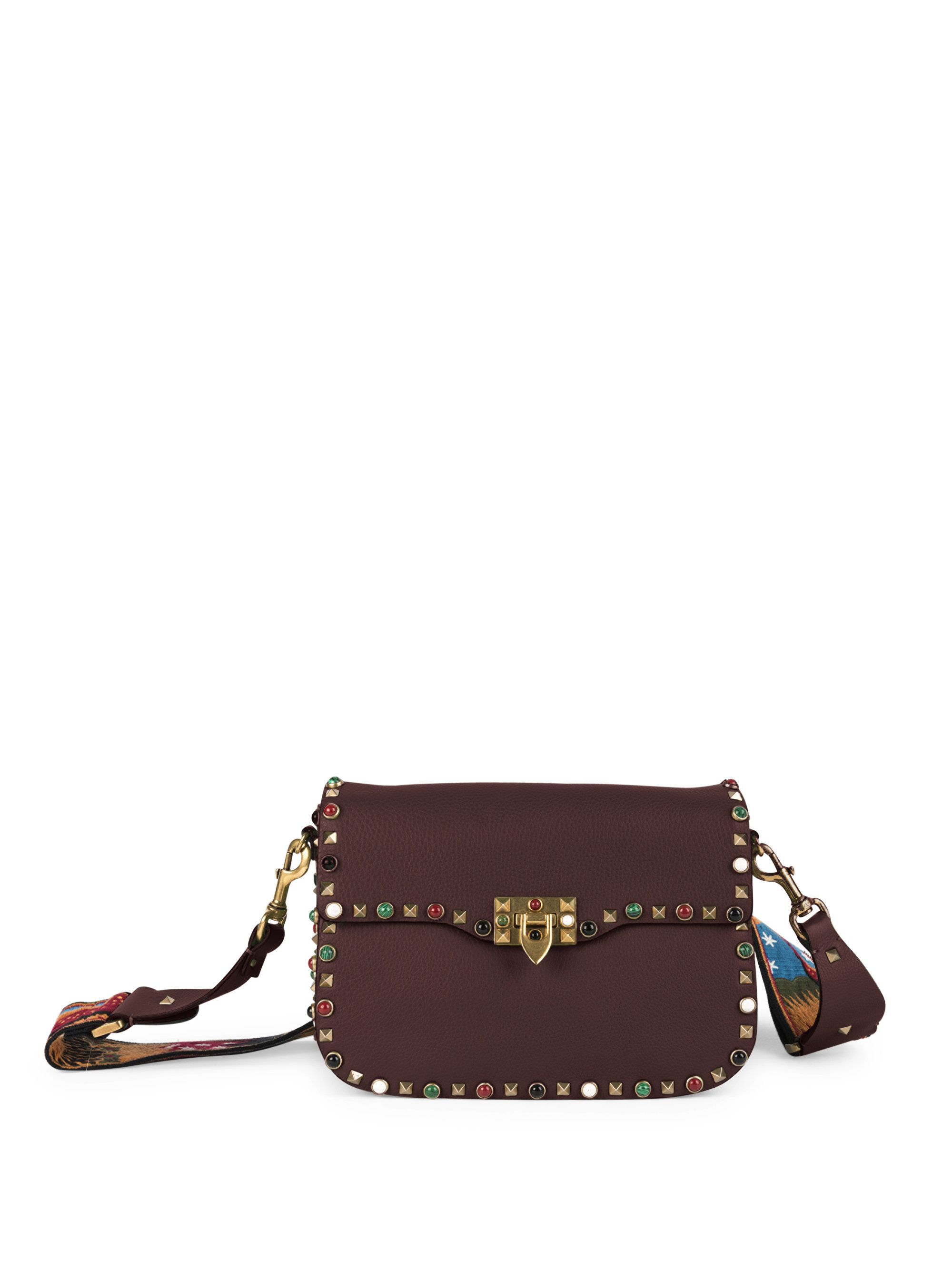 valentino rockstud bag with guitar strap