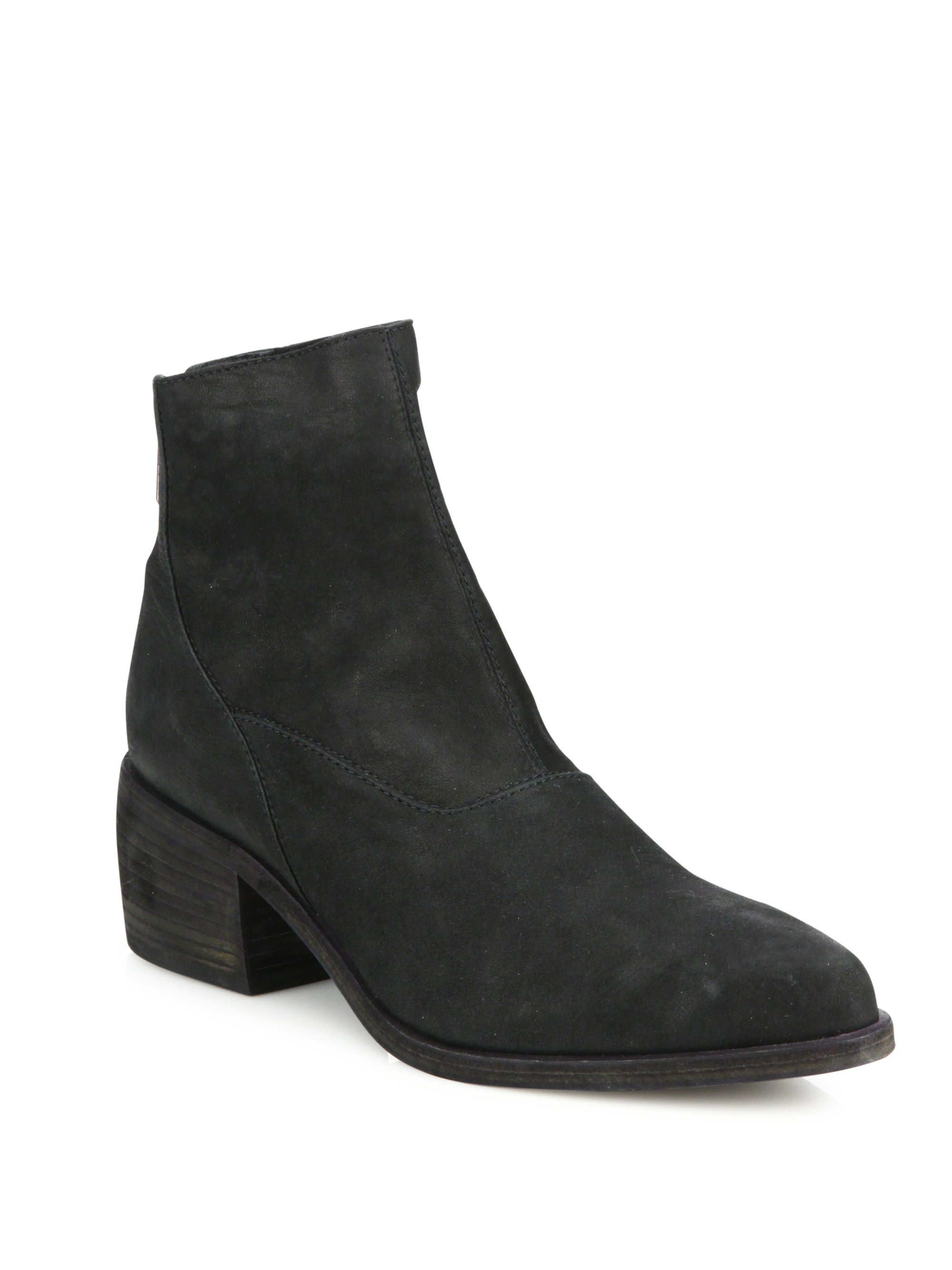 Ld tuttle The Door Suede Block-heel Booties in Black | Lyst