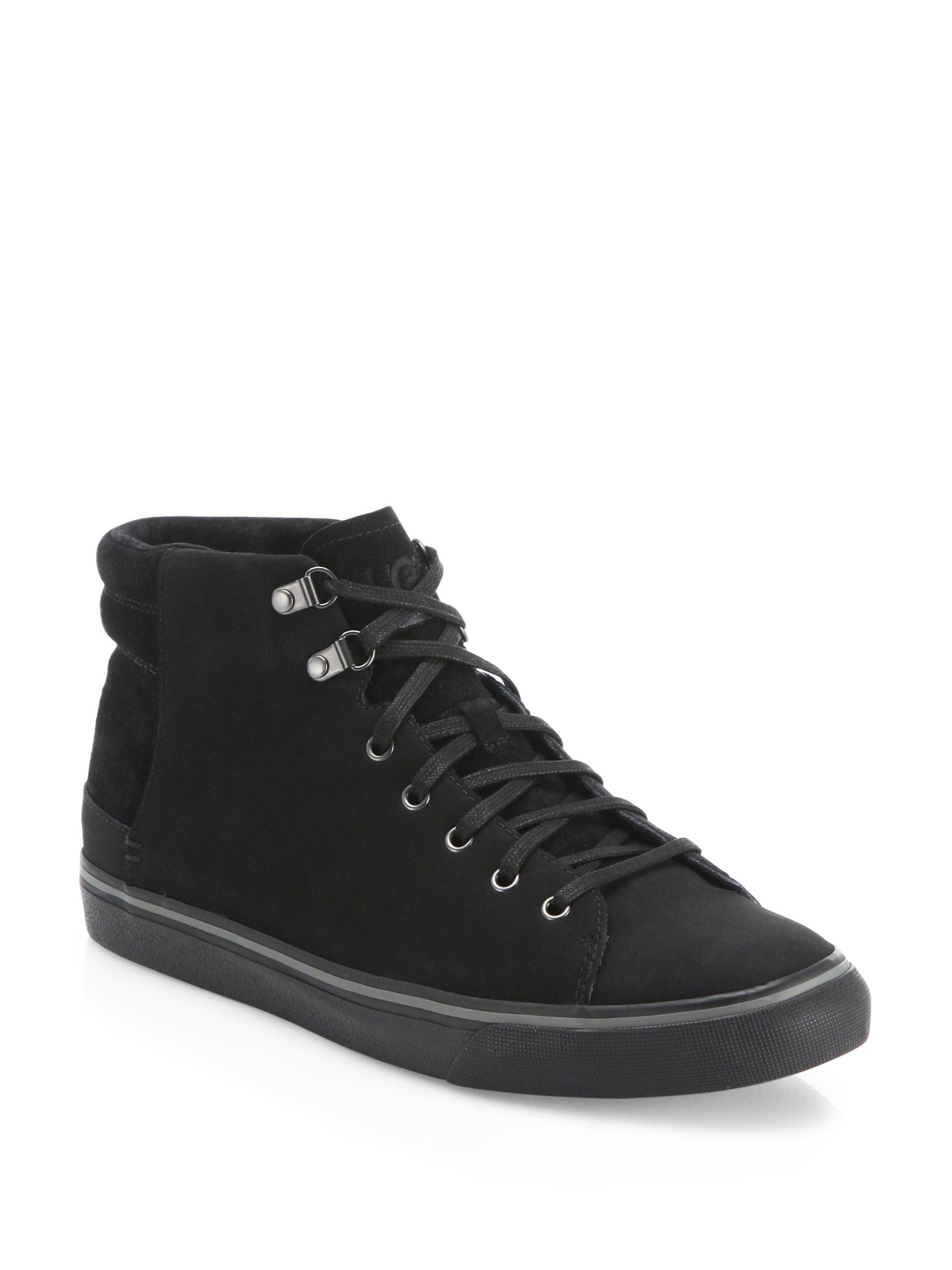 Lyst - Ugg Hoyt Leather & Suede Sneakers in Black for Men