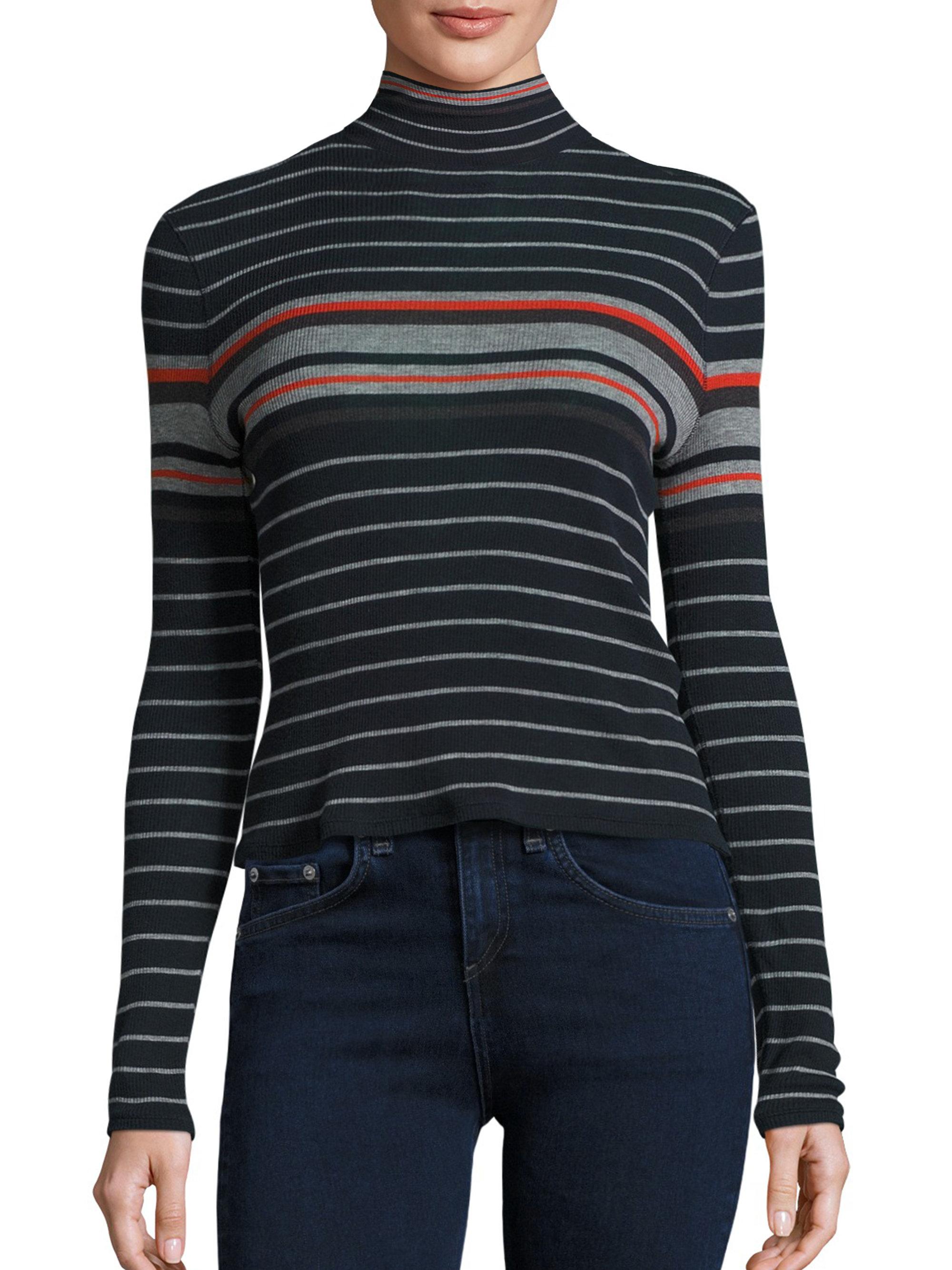 Lyst Rag And Bone Striped Turtleneck Sweater