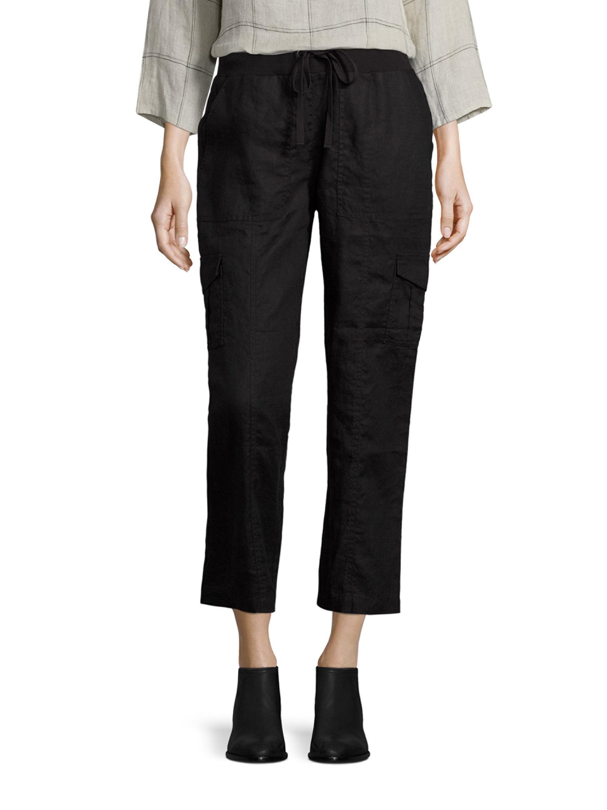 linen cargo trousers