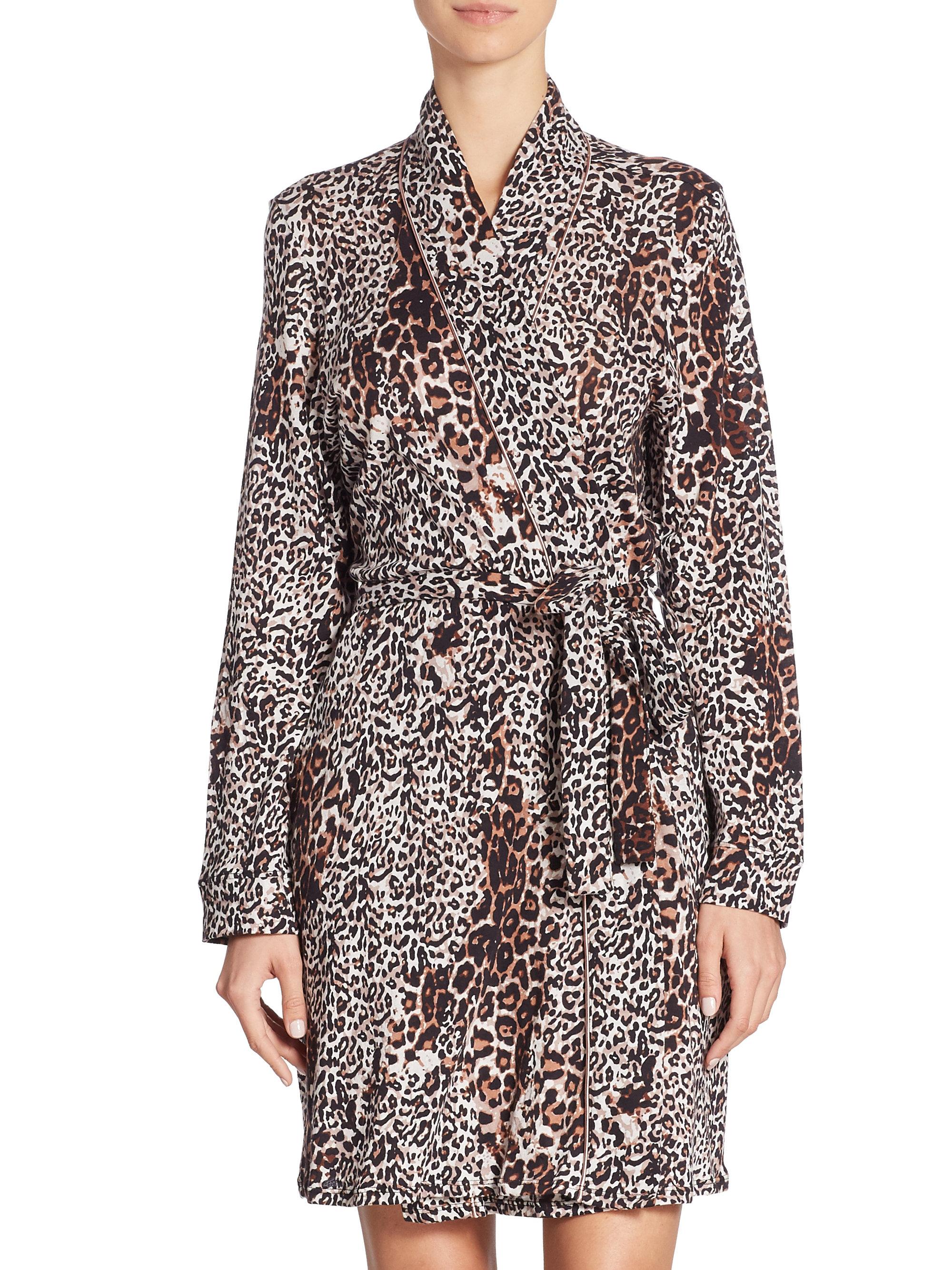 Skin Leopard-printed Wrap Robe | Lyst