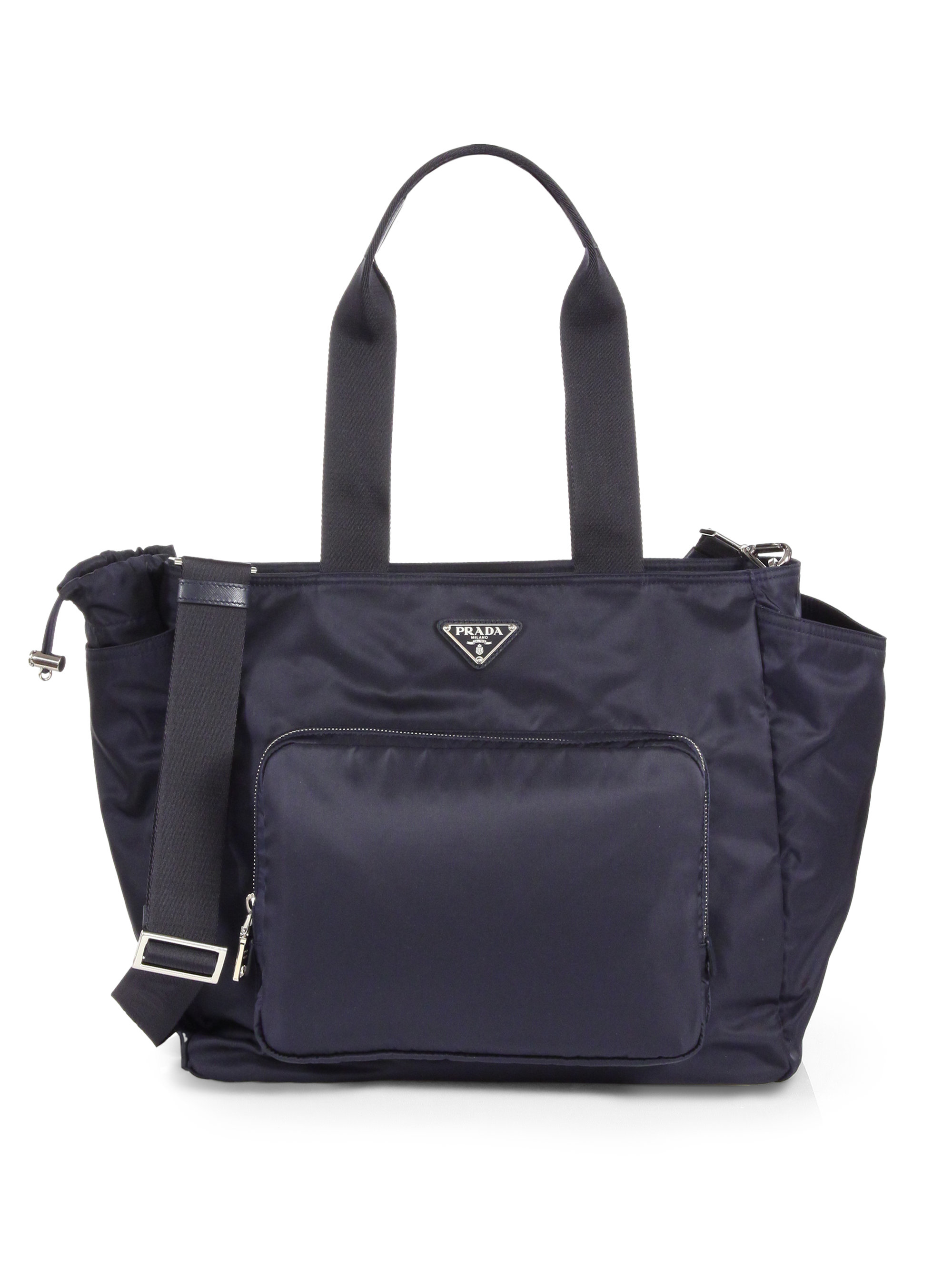 Lyst Prada Nylon Diaper Bag In Blue Gallery Previously Sold At Saks Fifth Avenue