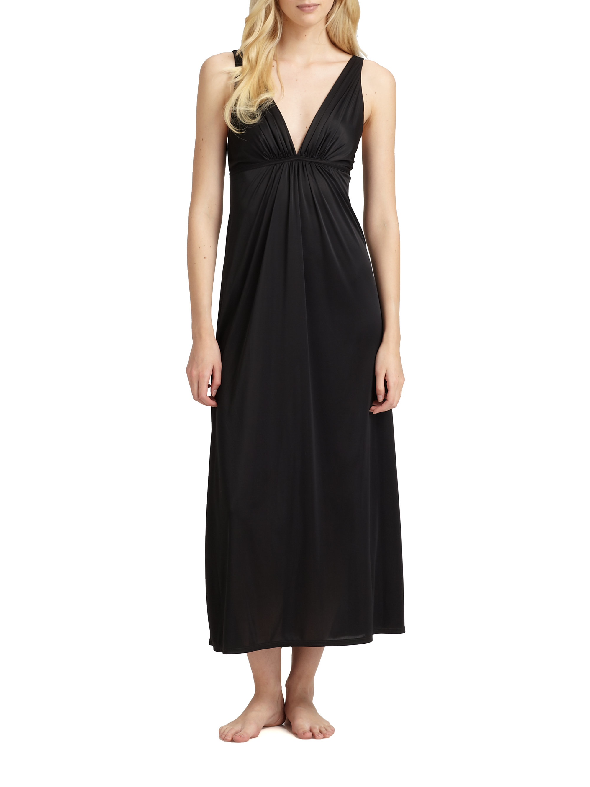 Natori Aphrodite Gown in Black | Lyst