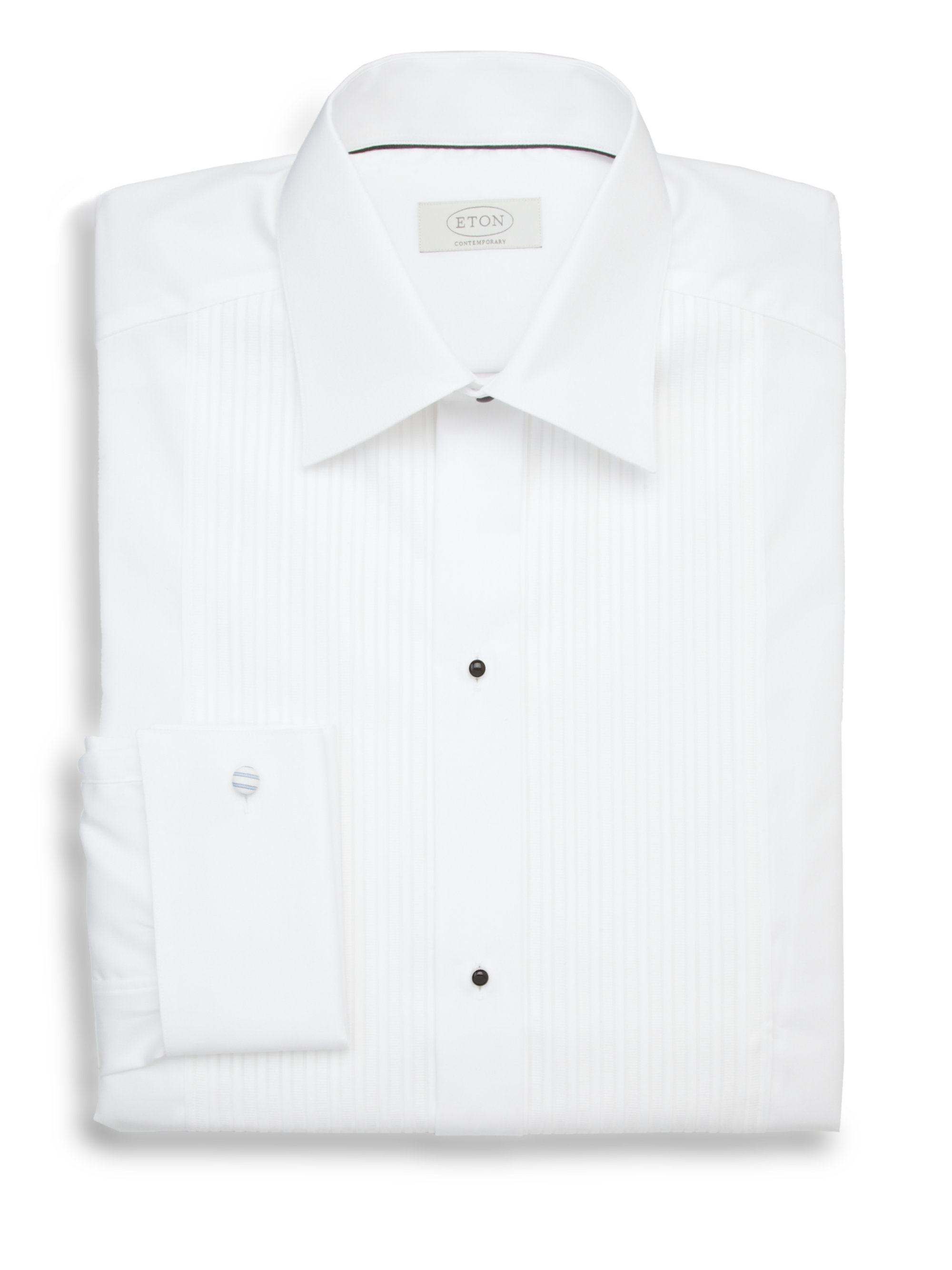 white bib front shirt