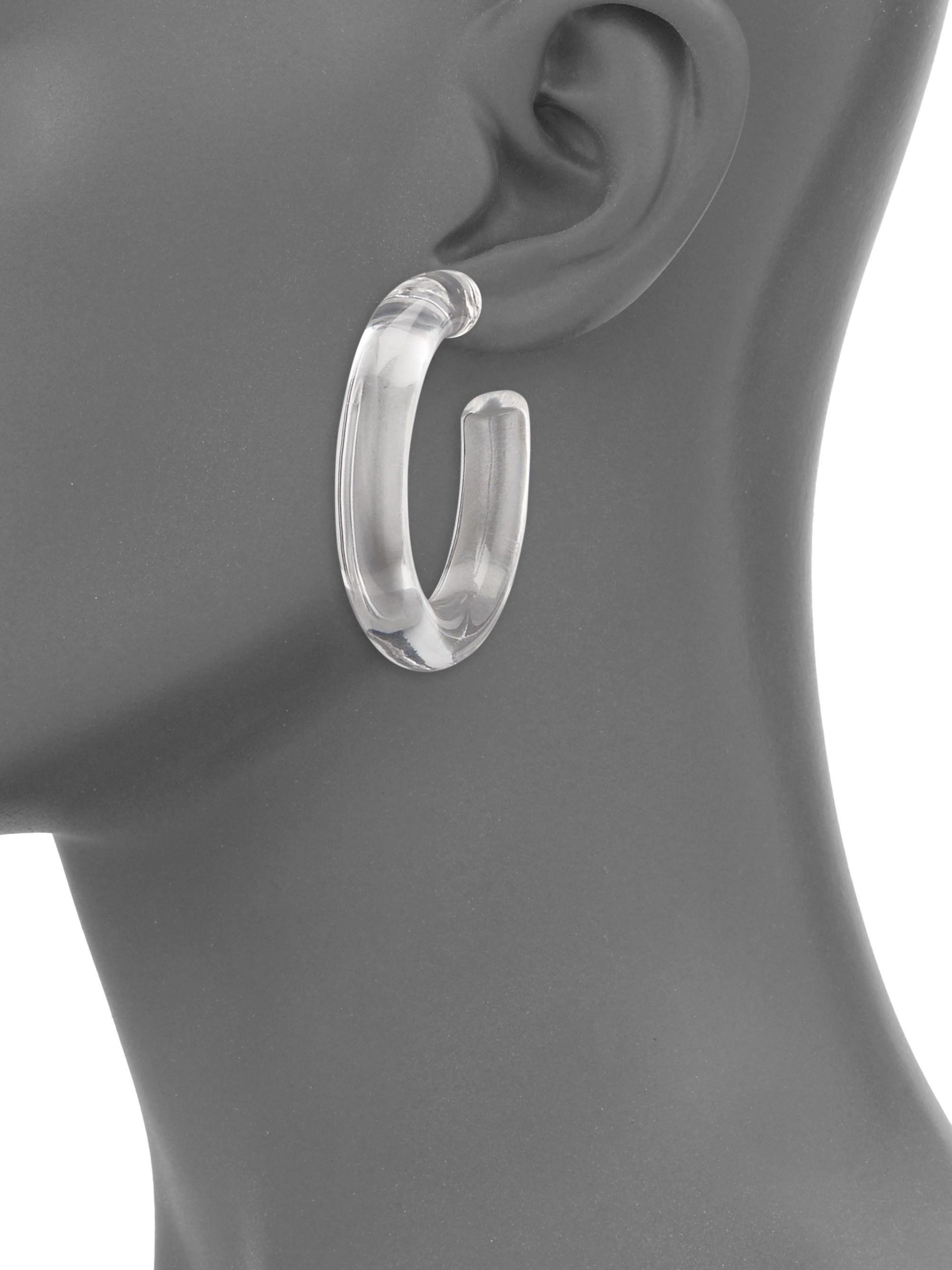 Lyst Lizzie Fortunato Rome Lucite Hoop Earrings Lucite Hoop Earrings Lyst View Fullscreen