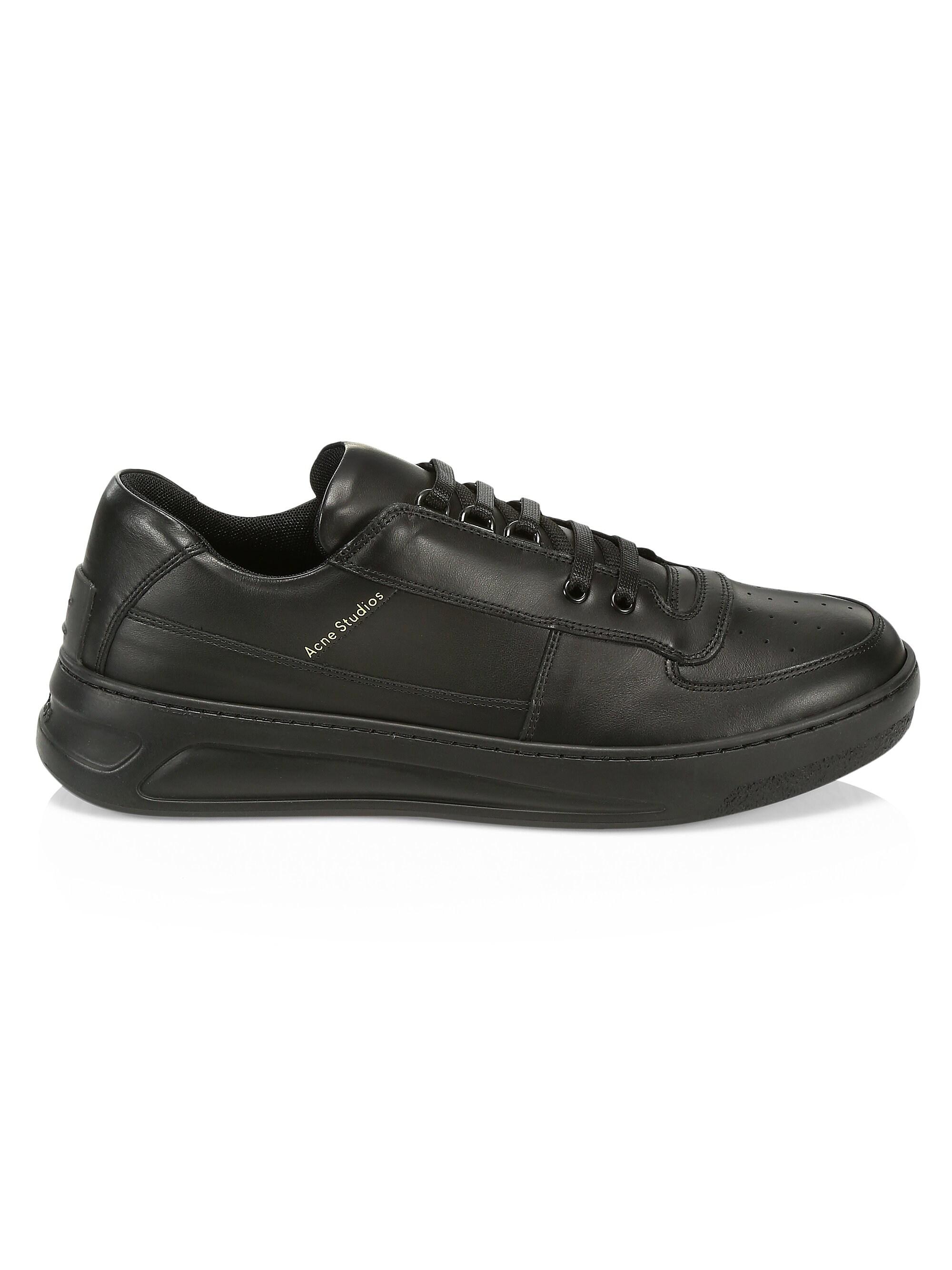 acne leather sneakers