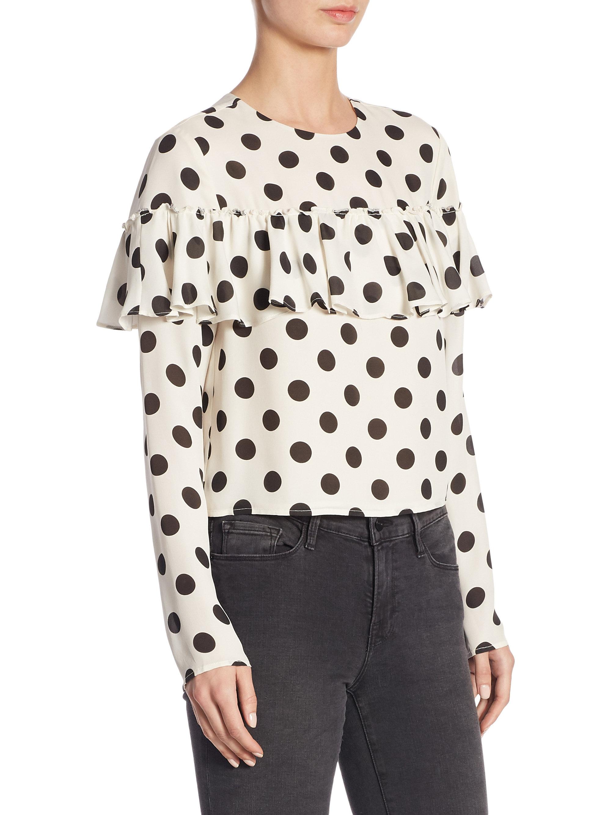 lpa polka dot fit and flare