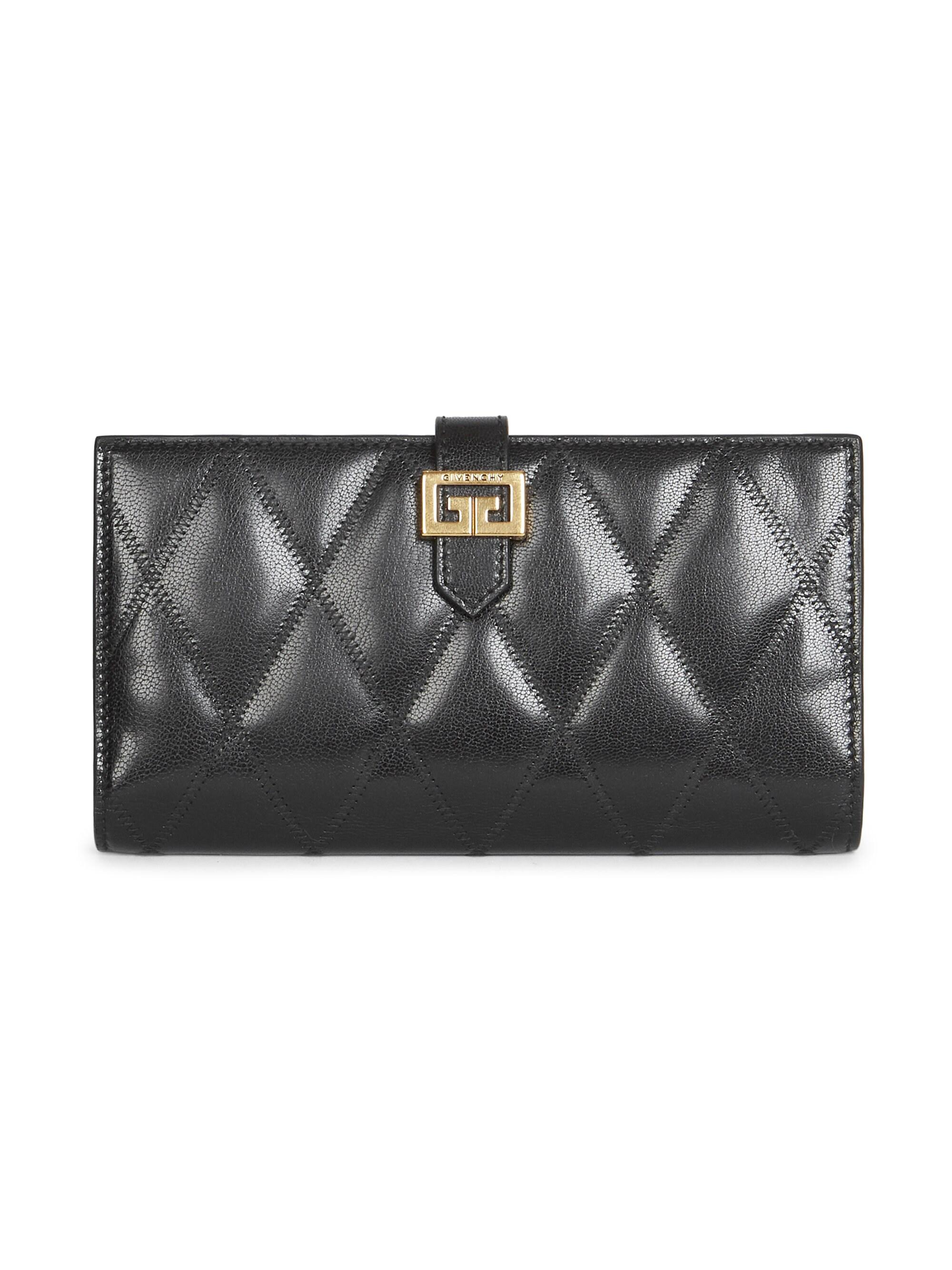 Givenchy Women's Gv3 Quilted Leather Wallet - Black in Black - Lyst