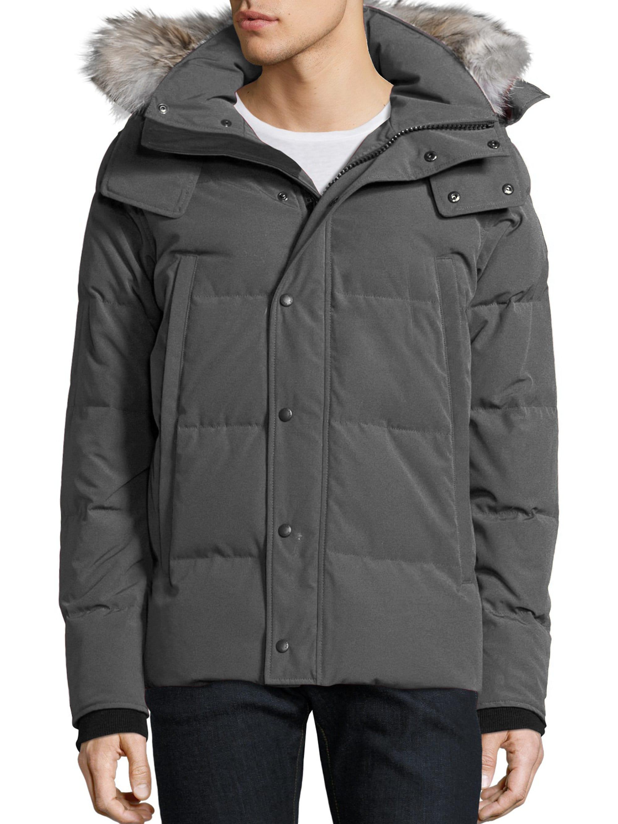 Lyst - Canada Goose Wyndham Coyote Fur Trim Parka in Gray for Men