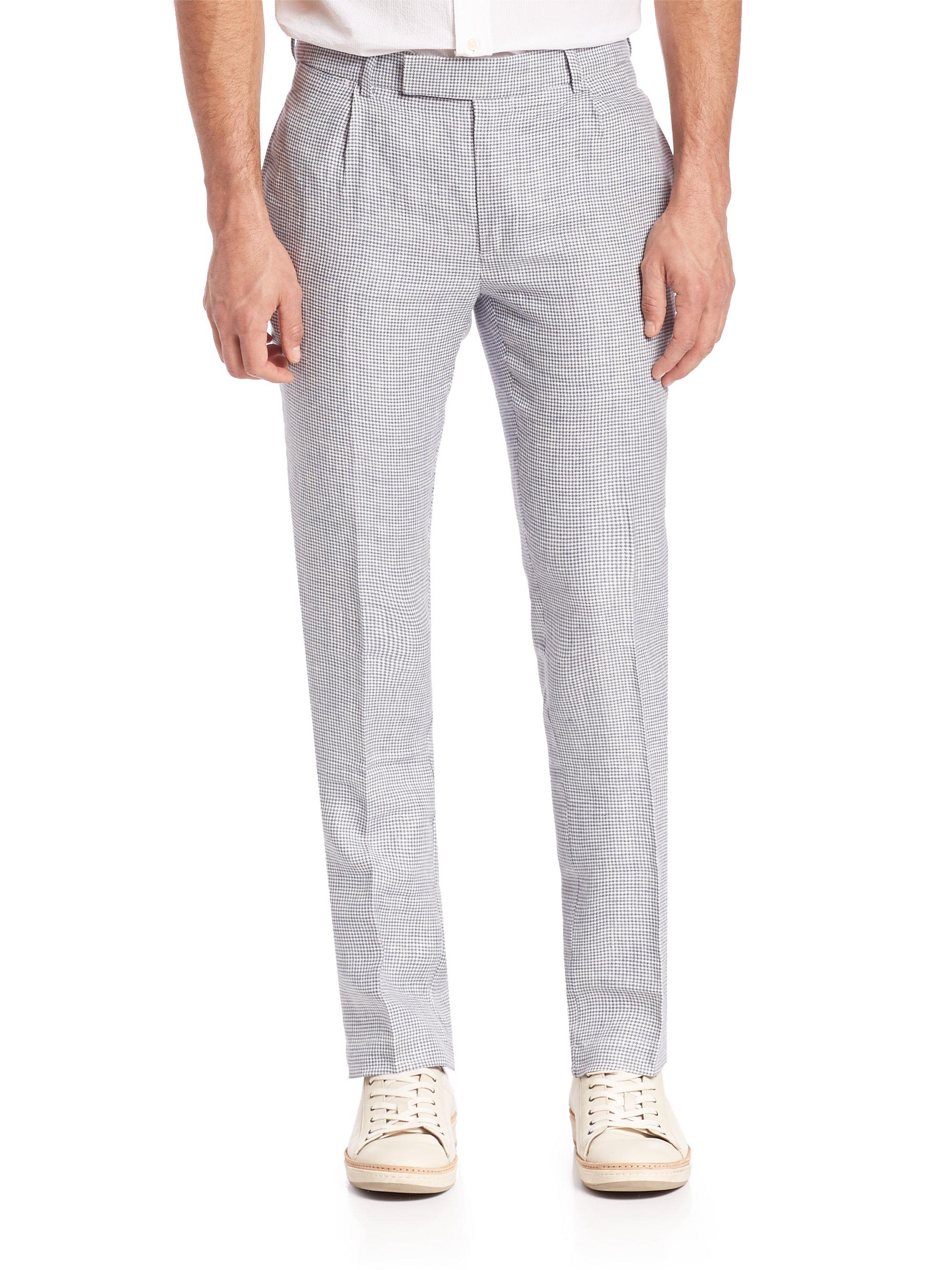 Lyst - Polo Ralph Lauren Slim-fit Linen Pants in Gray for Men