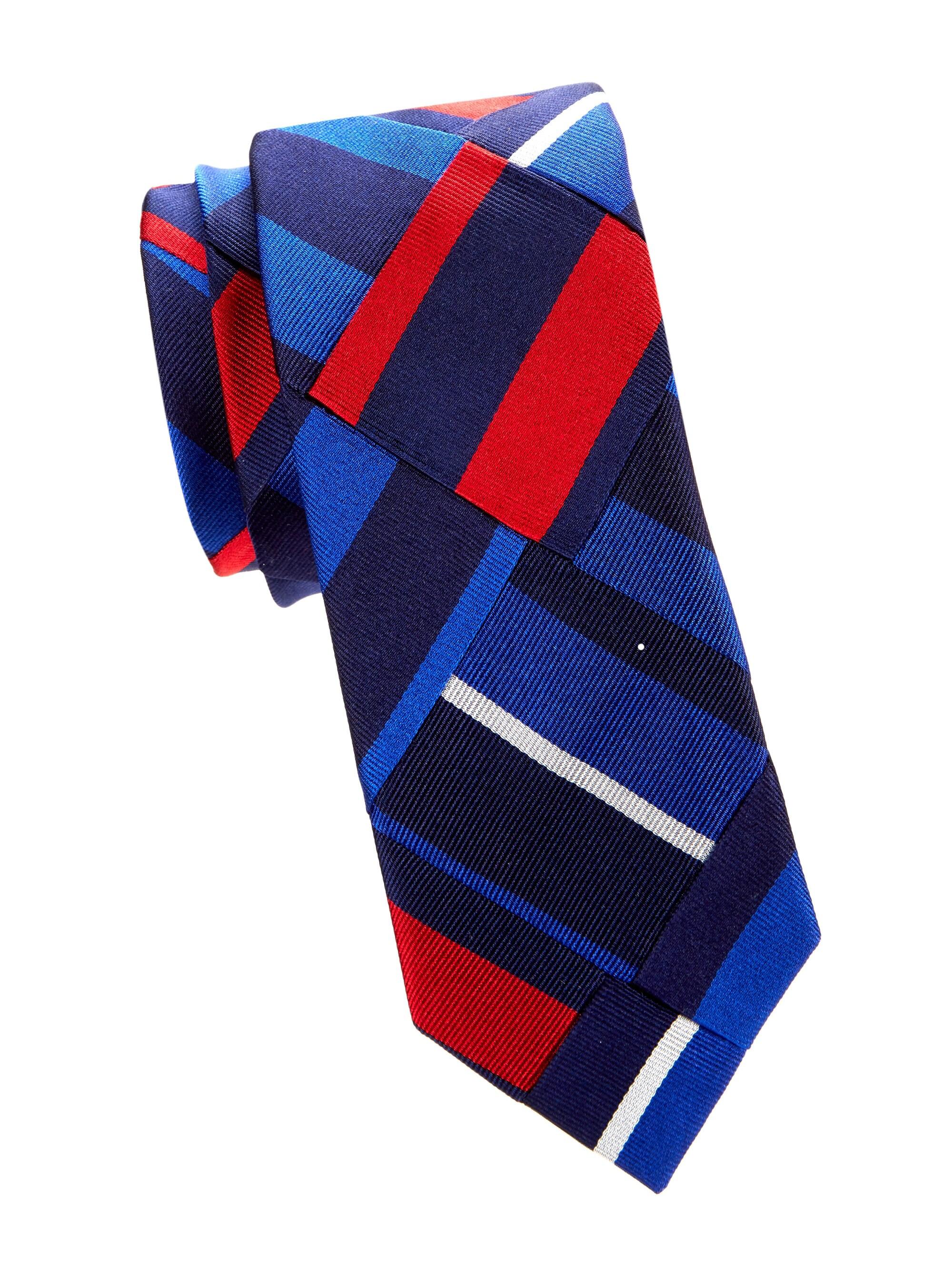 Polo Ralph Lauren Americana Patchwork Silk Tie in Blue for Men Lyst