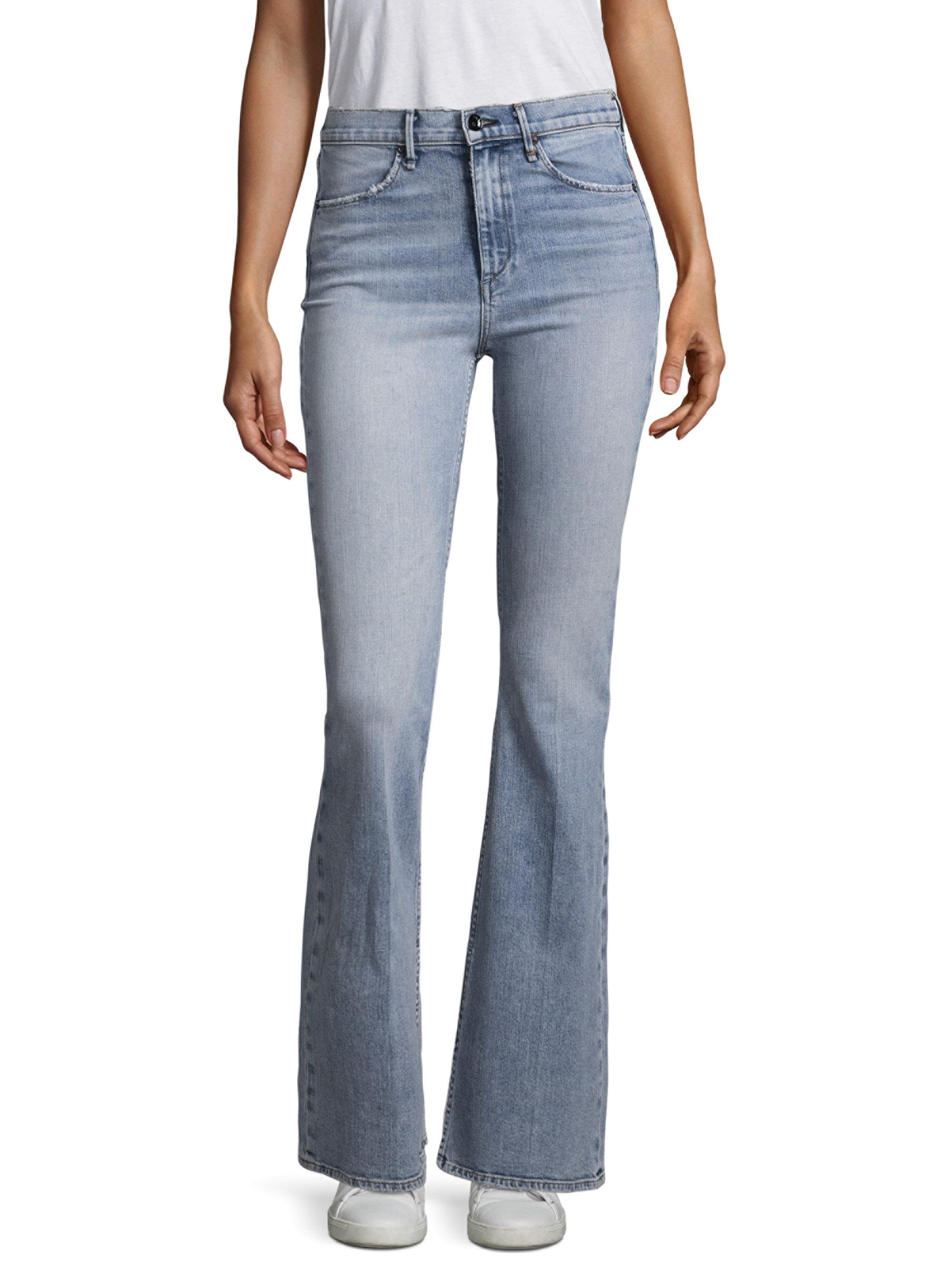 Lyst - Rag & Bone Bella High-rise Flare Jeans in Blue