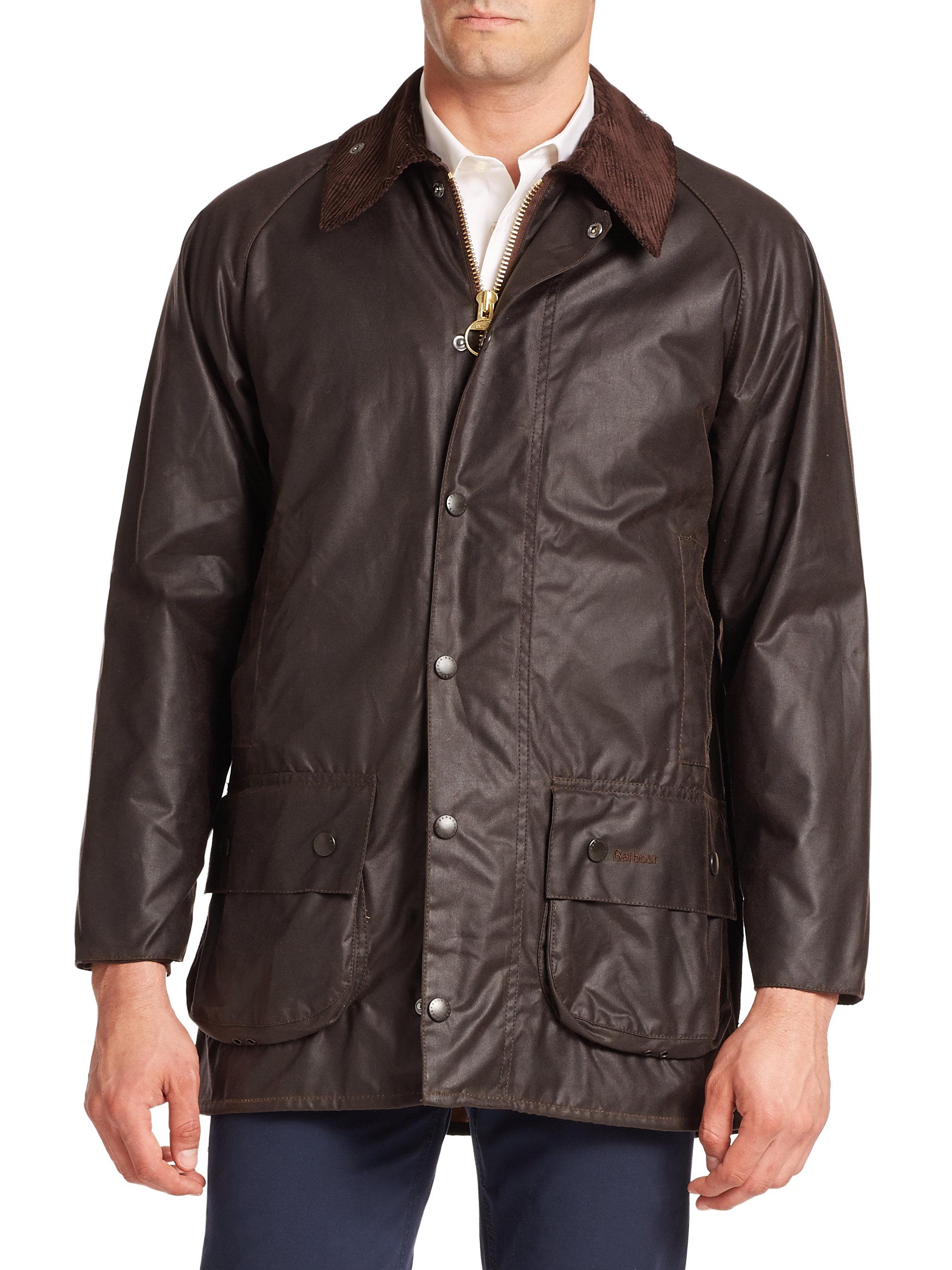 Lyst Barbour Beaufort Waxed Jacket in Brown for Men
