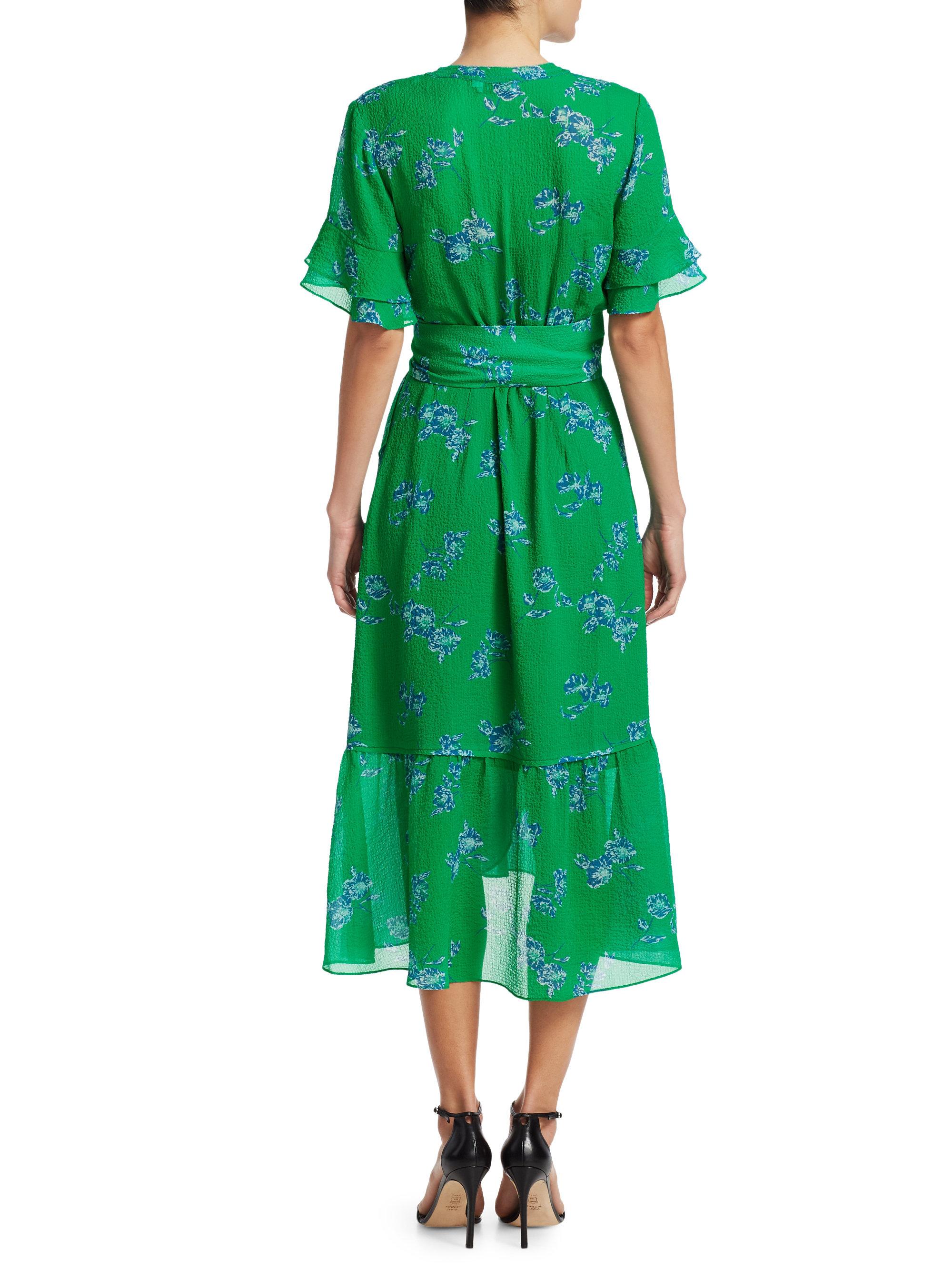 Lyst - Tanya Taylor Blaire Floral-print Dress in Green