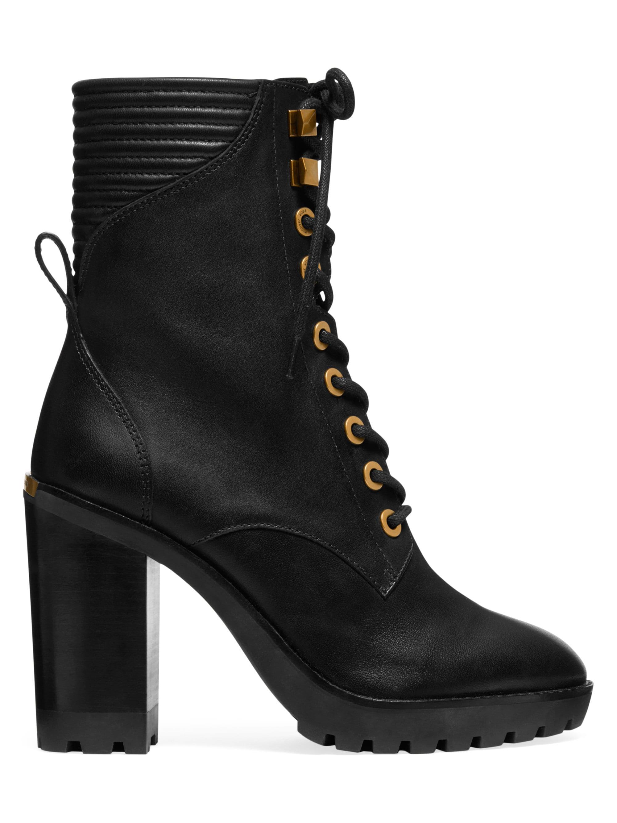 michael kors tamara lace up bootie