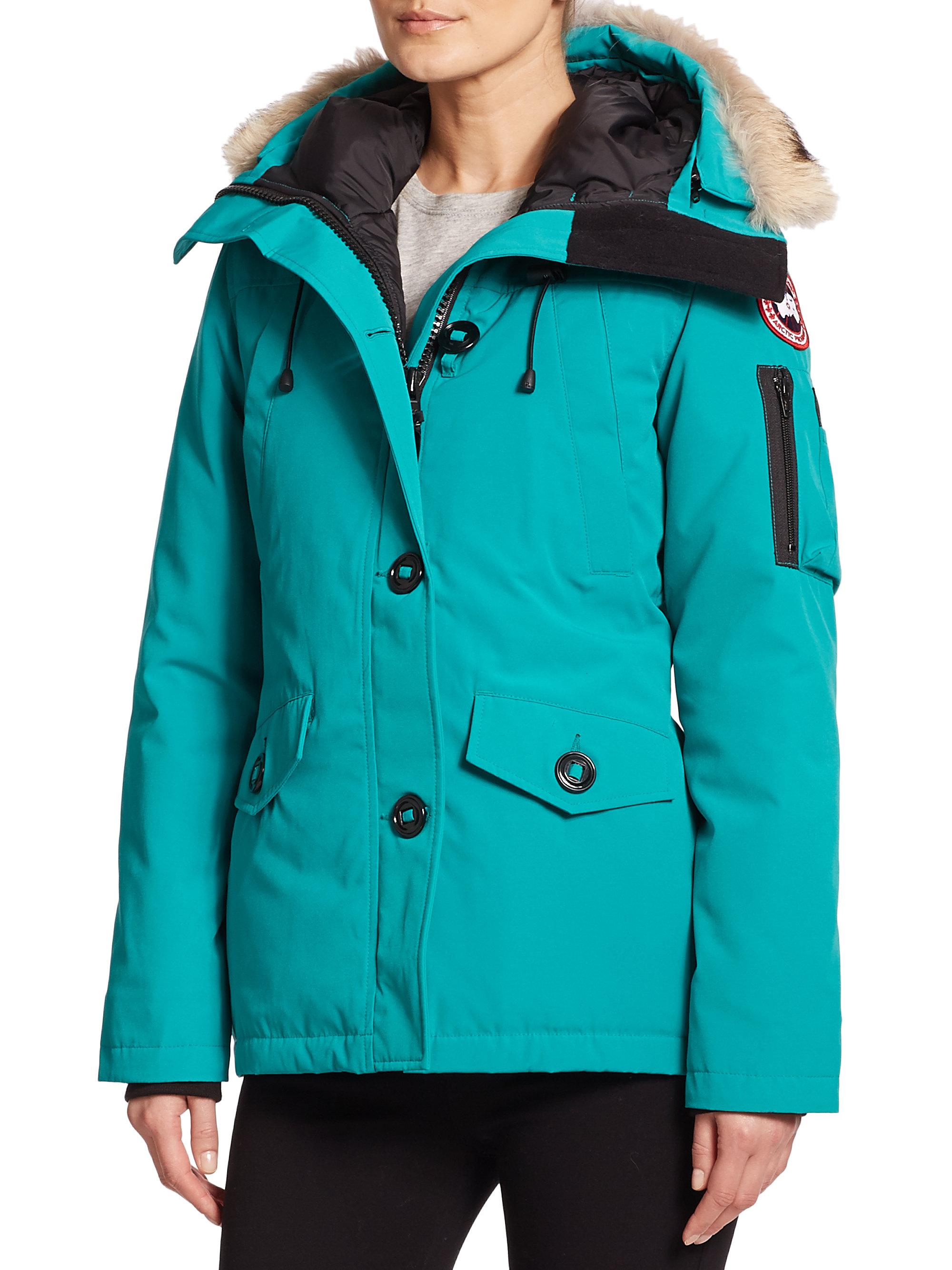 Lyst Canada goose Furtrimmed Montebello Parka in Blue
