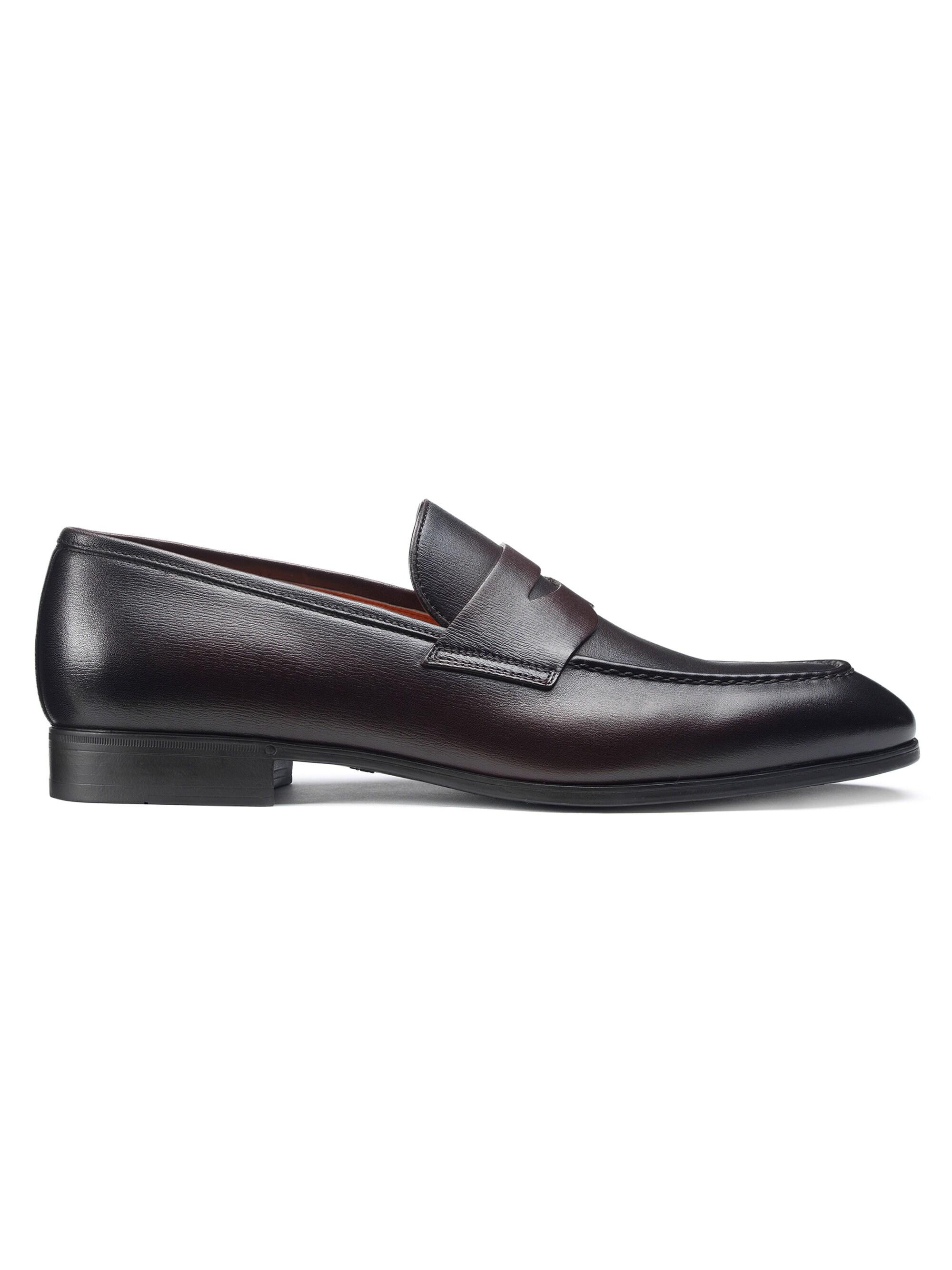 Santoni Men's Leather Penny Loafers - Brown in Brown for Men - Lyst