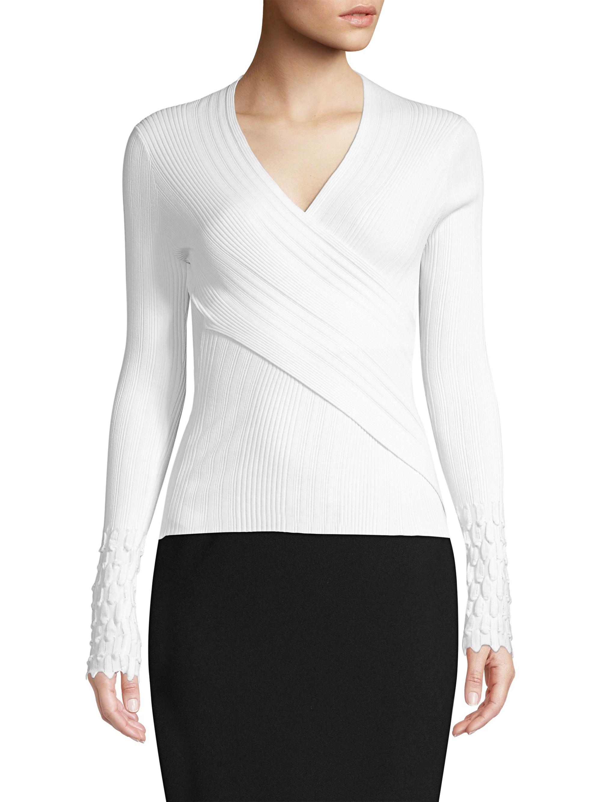 Lyst Elie Tahari Madeleine Sweater in White