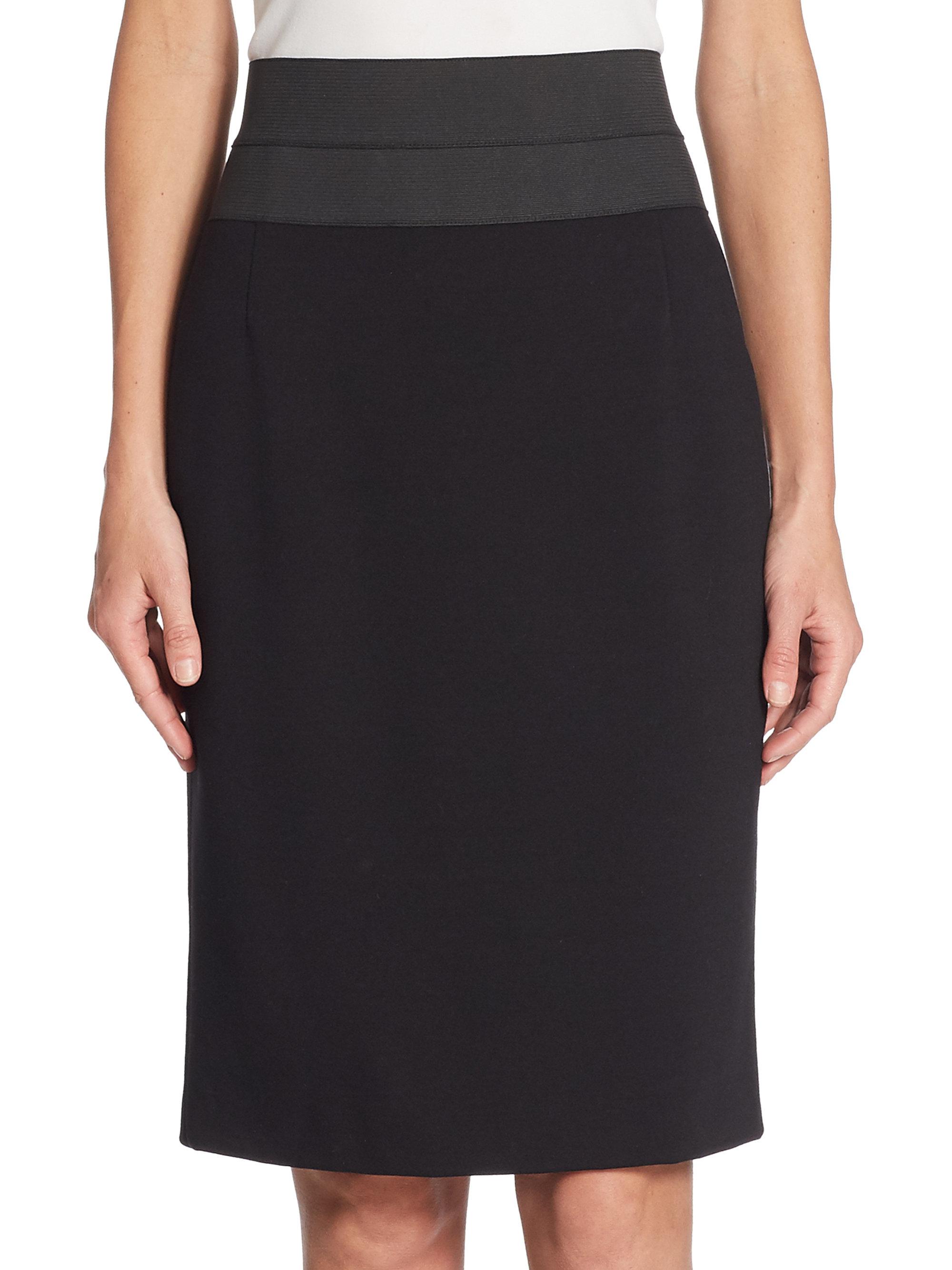 Lyst - Akris Punto Elements High-waist Pencil Skirt in Black
