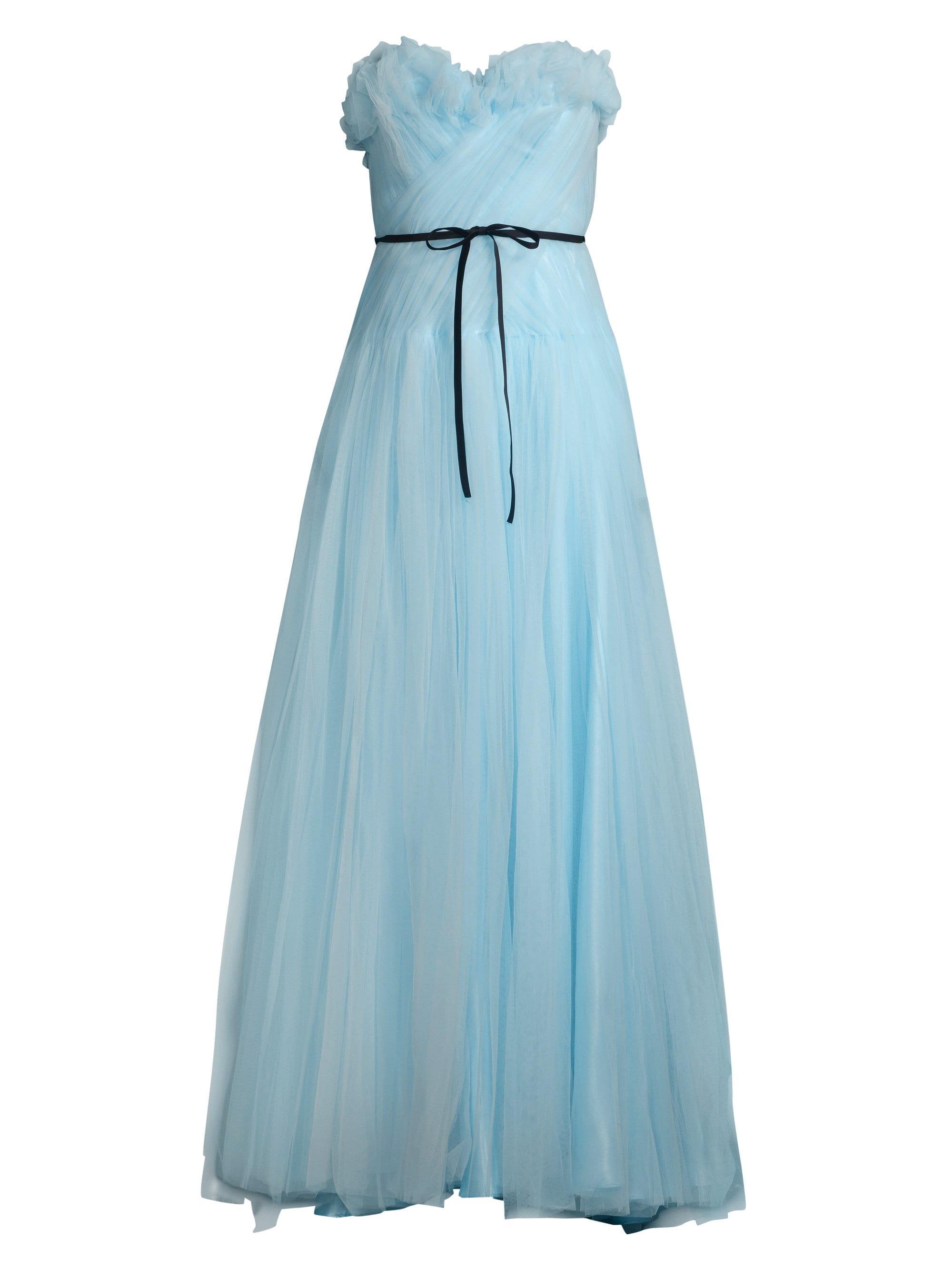 basix strapless tulle ball gown