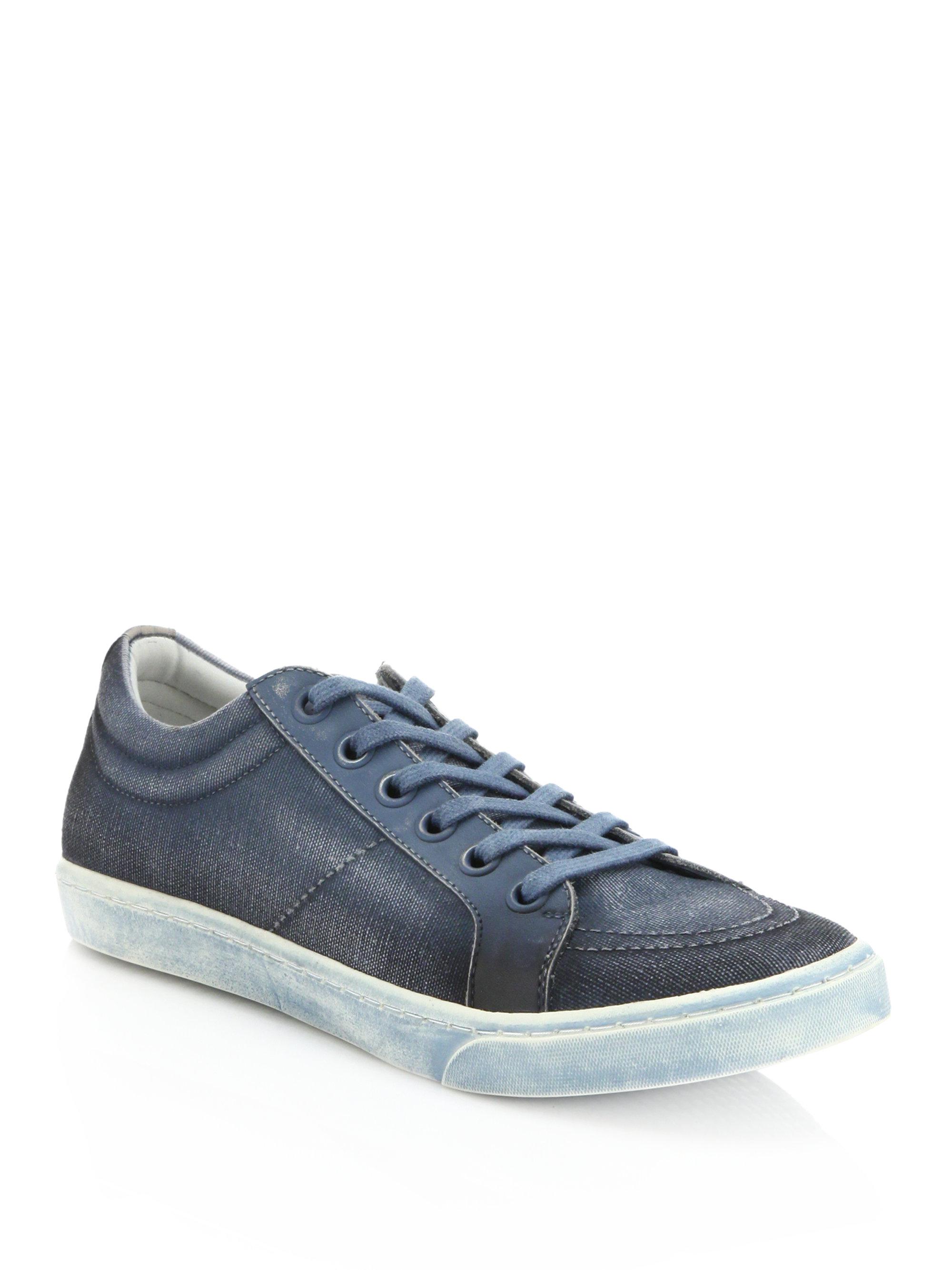Lyst Madison Supply Canvas Spray Paint Sneakers in Blue