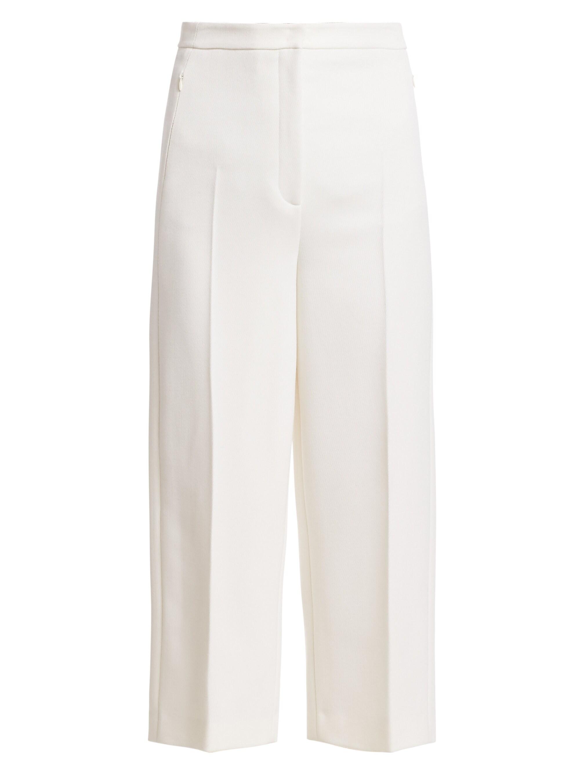 white wide leg pants