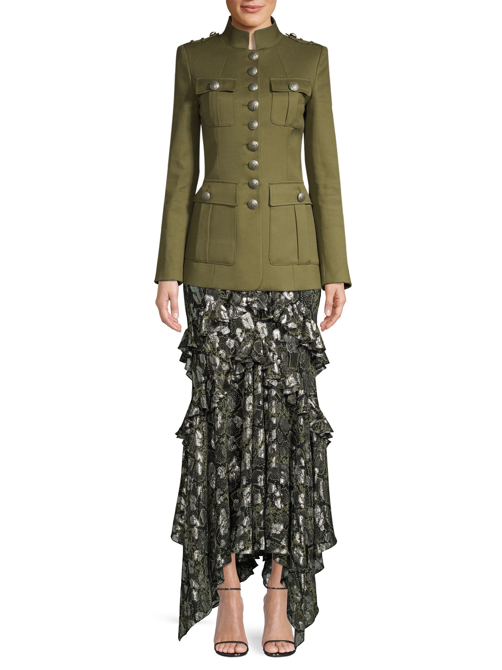 Michael Kors Military Jacket in Green Lyst