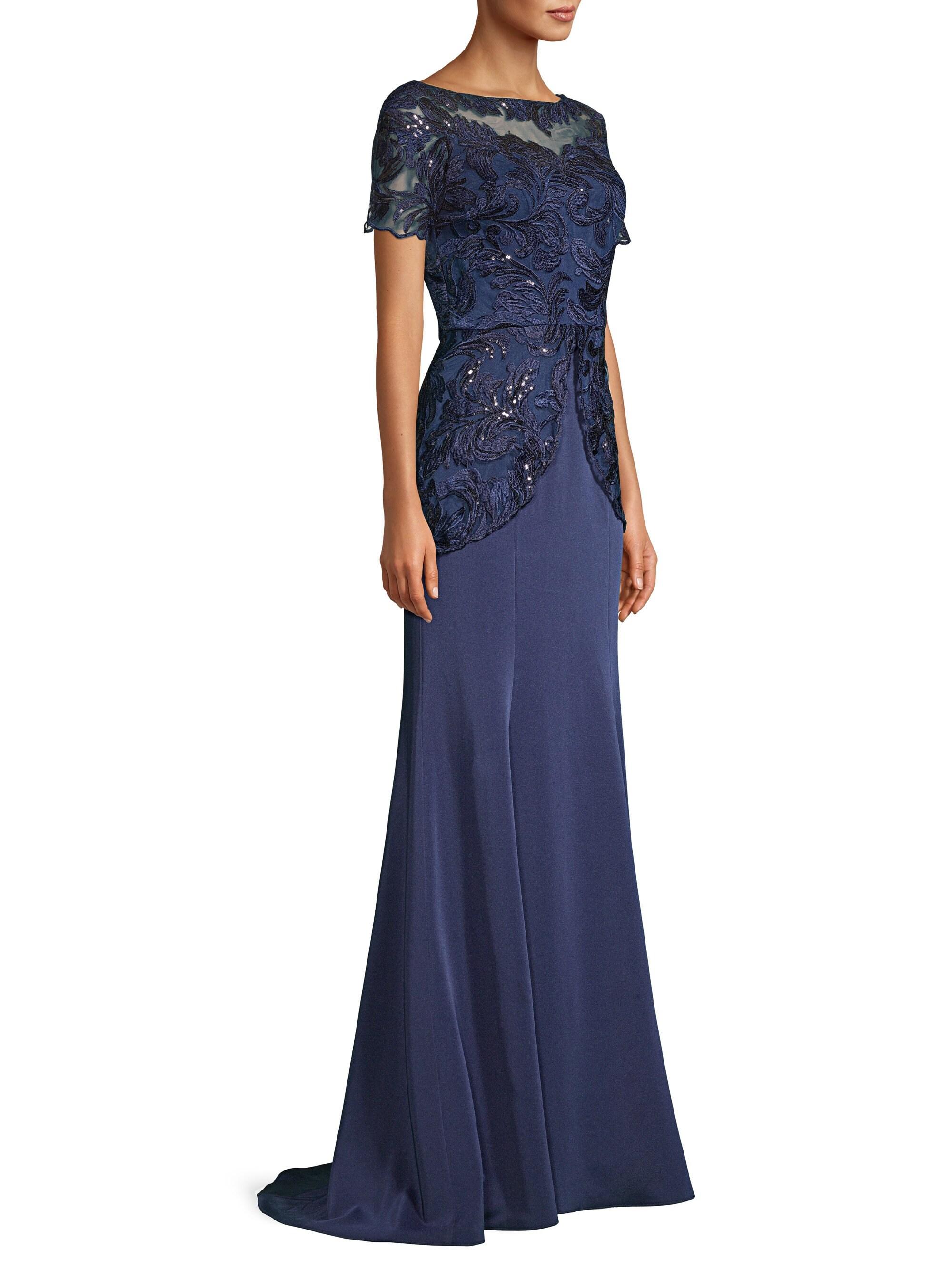 basix black label embroidered ball gown