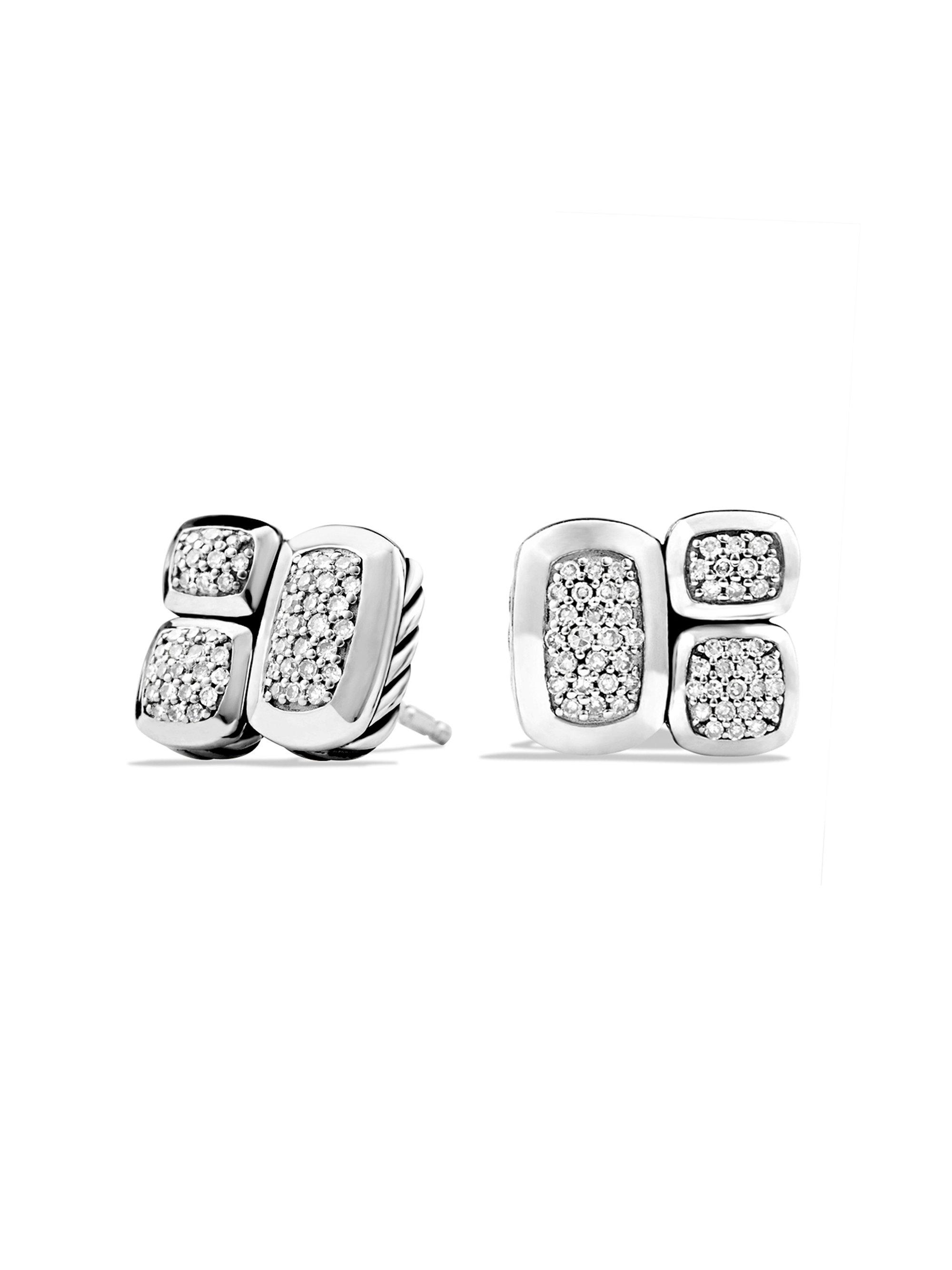 David Yurman Confetti Stud Earrings With Diamonds In Metallic Lyst Gallery