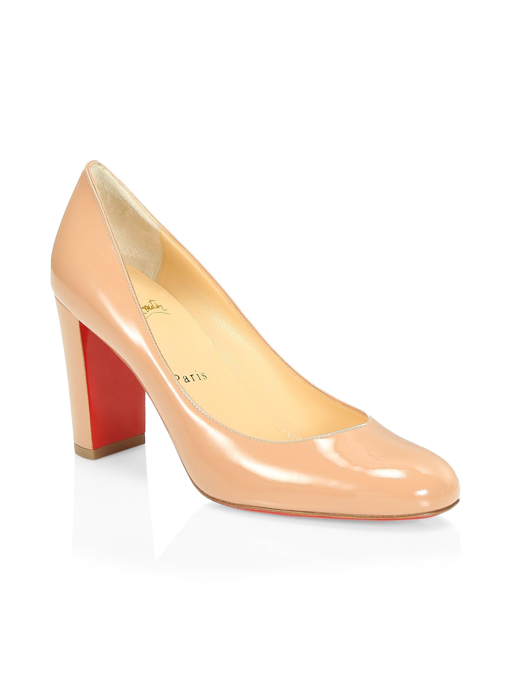 christian louboutin lady gena round toe pump