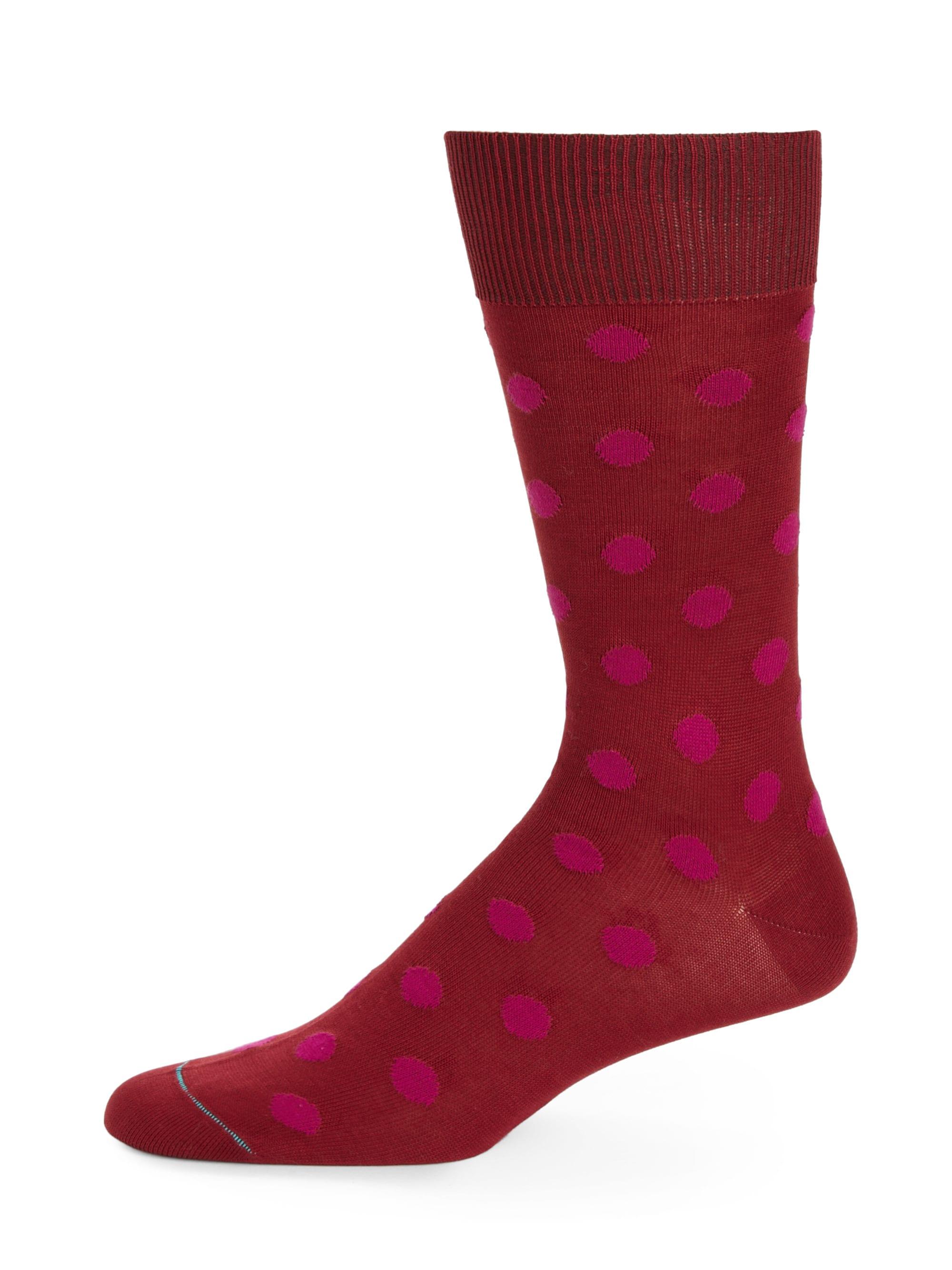 Lyst Paul Smith Men's Polka Dot Dress Socks Pink in Pink for Men