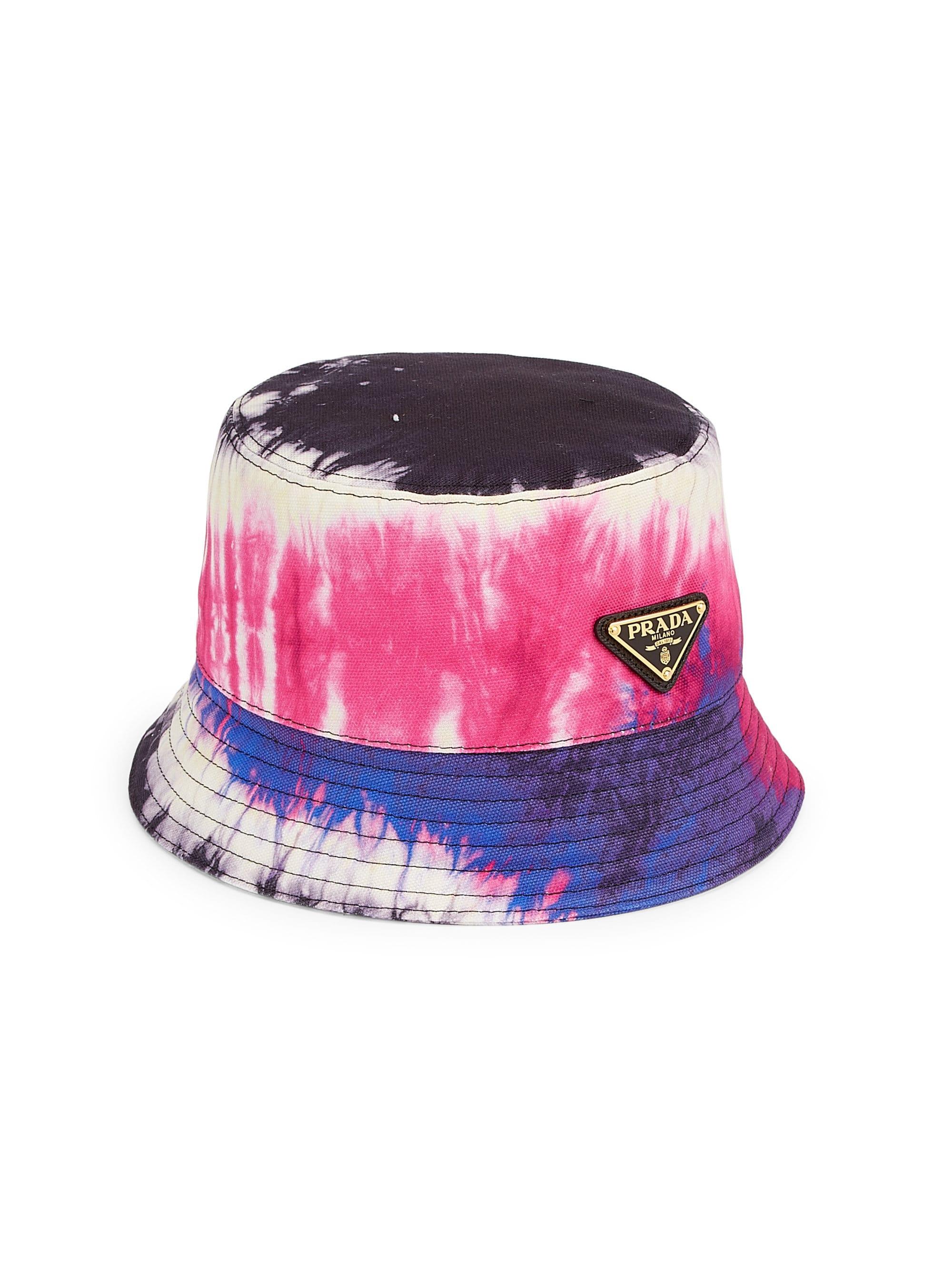 prada bucket hat tie dye