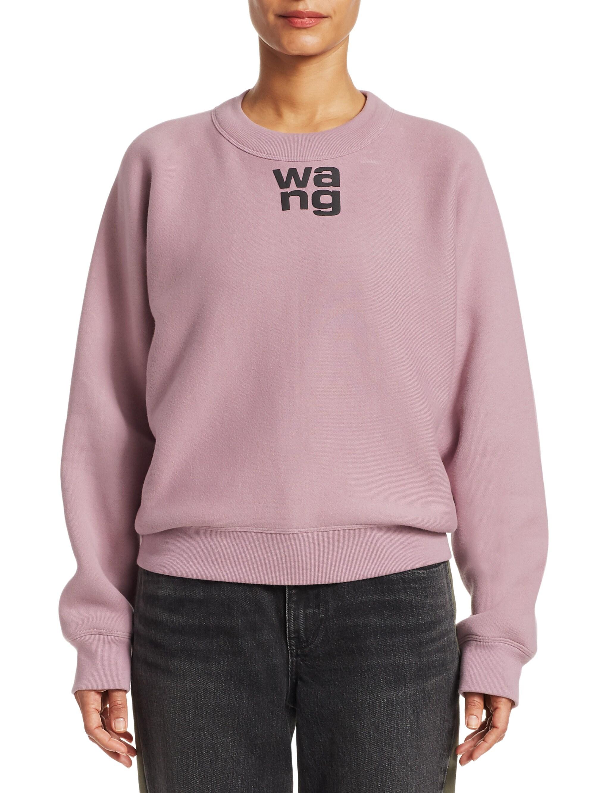 pink alexander wang sweatpants