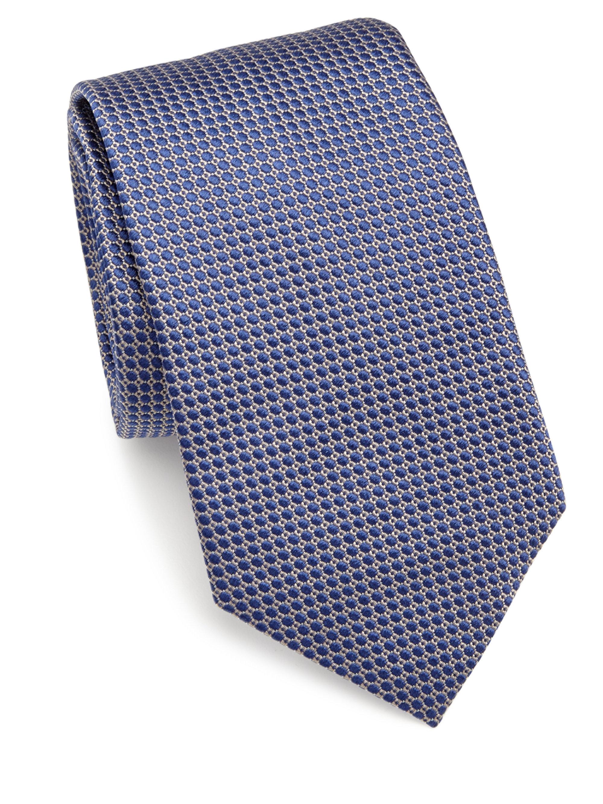 Lyst - Eton Of Sweden Textured Silk Tie in Blue for Men