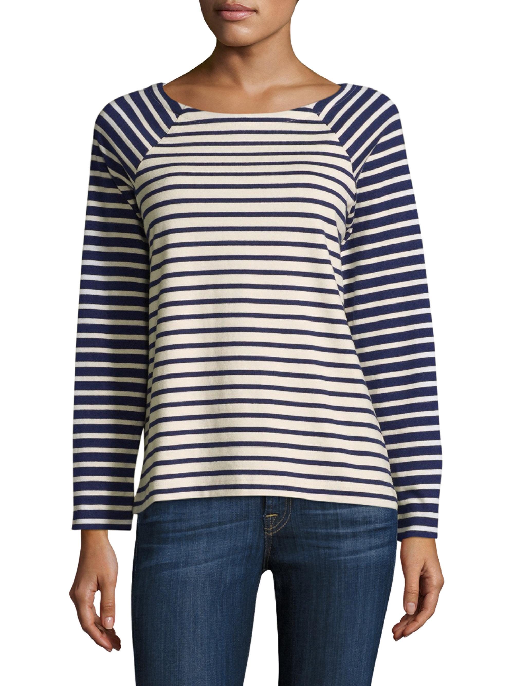 Lyst - Vineyard Vines Striped Long-sleeve Top