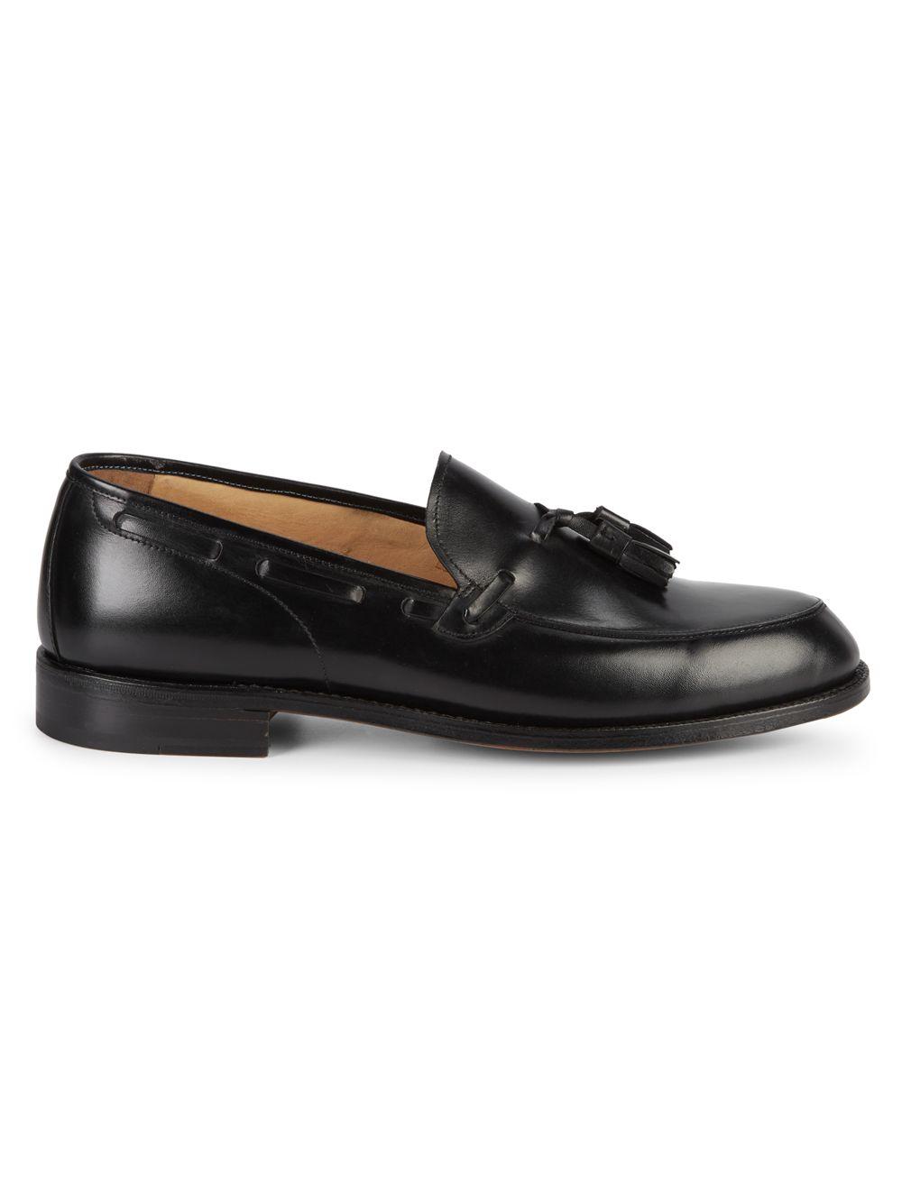 Nettleton Greensboro Leather Tassel Loafers in Black for Men - Save 33% ...