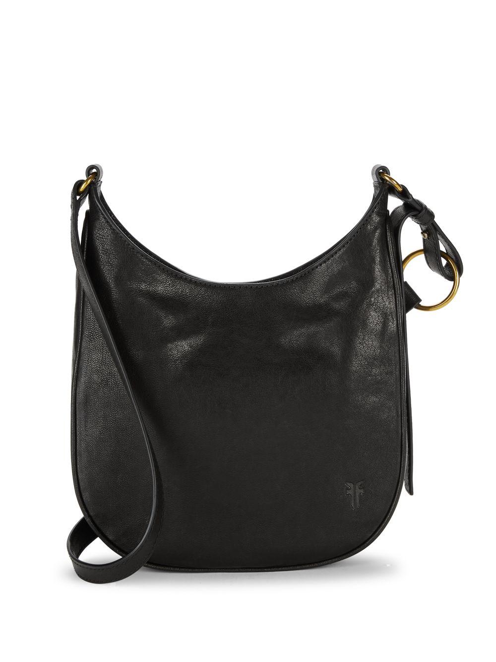 Frye Madison Leather Crossbody Bag in Black - Lyst