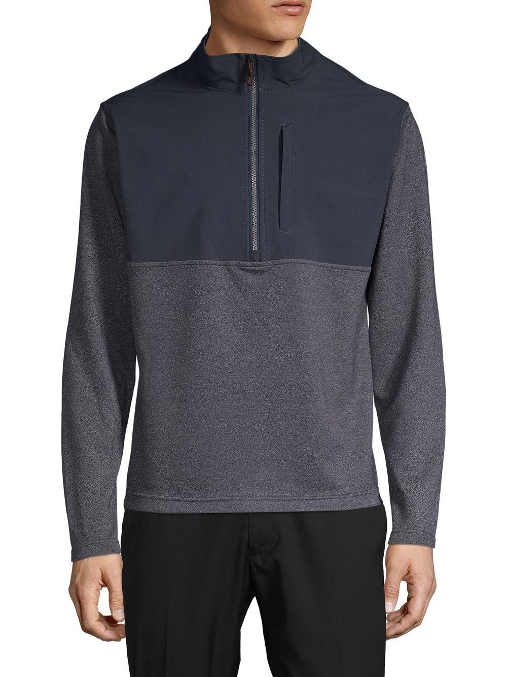 Download Lyst - Hawke & Co. Mixed Media Quarter Zip Pullover for Men