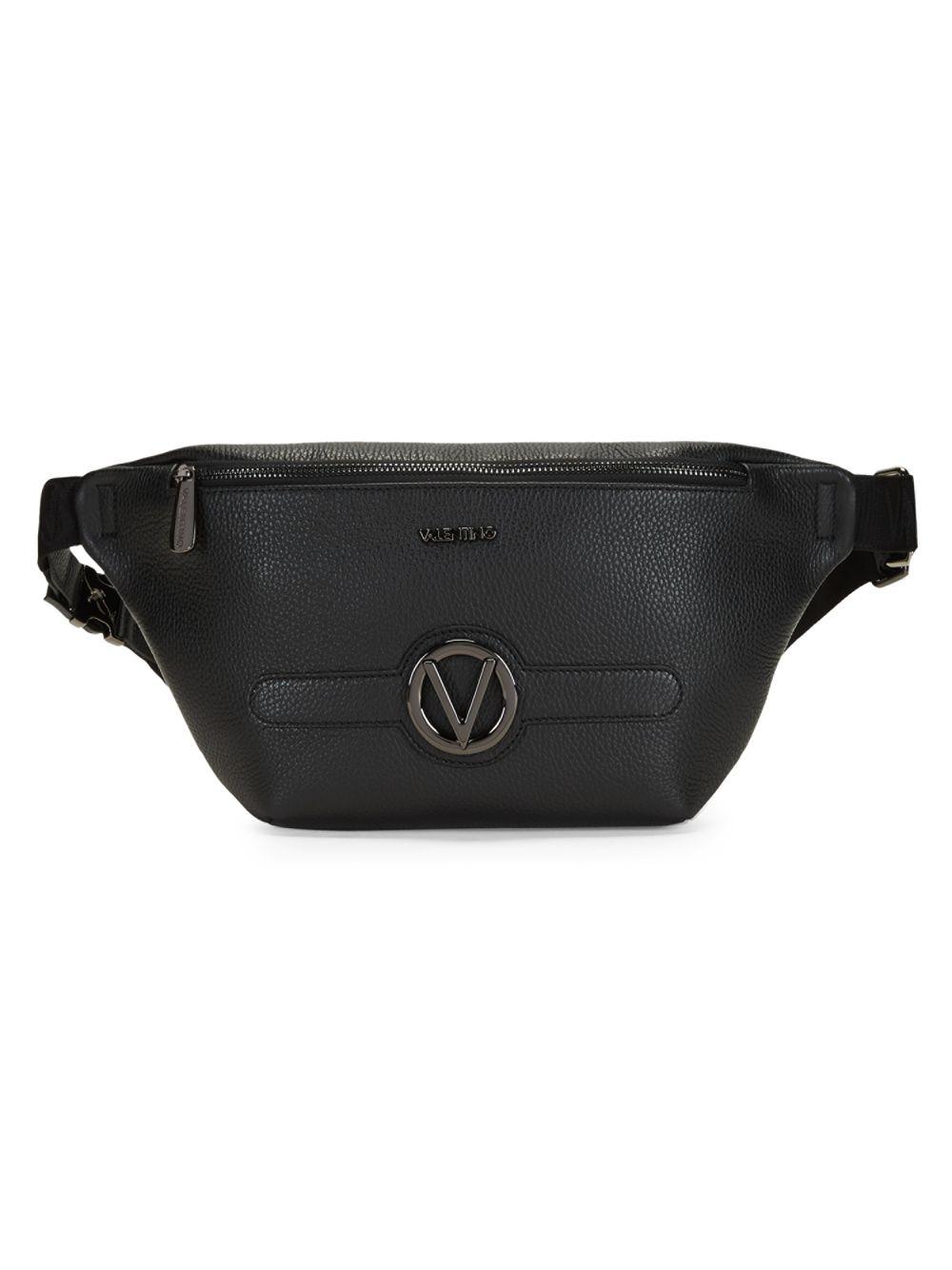 Lyst - Valentino By Mario Valentino Mickey Leather Belt Bag in Black