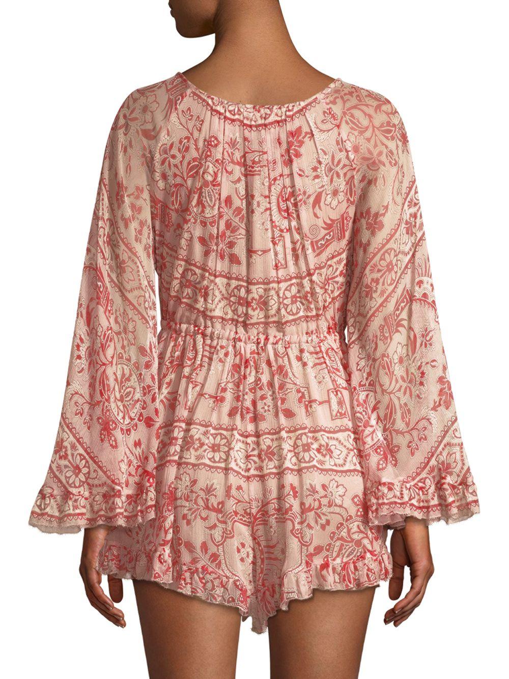 zimmermann tiered flared mini