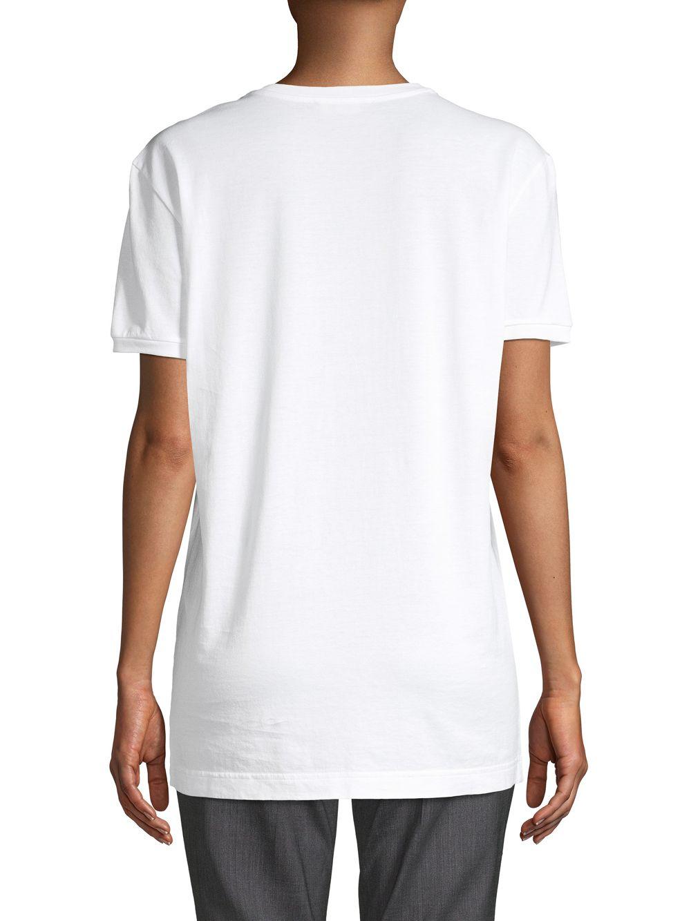 Dolce & Gabbana Cotton D&g Friends T-shirt in White - Lyst