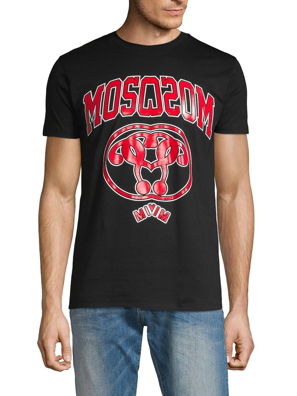 moschino black and white t shirt