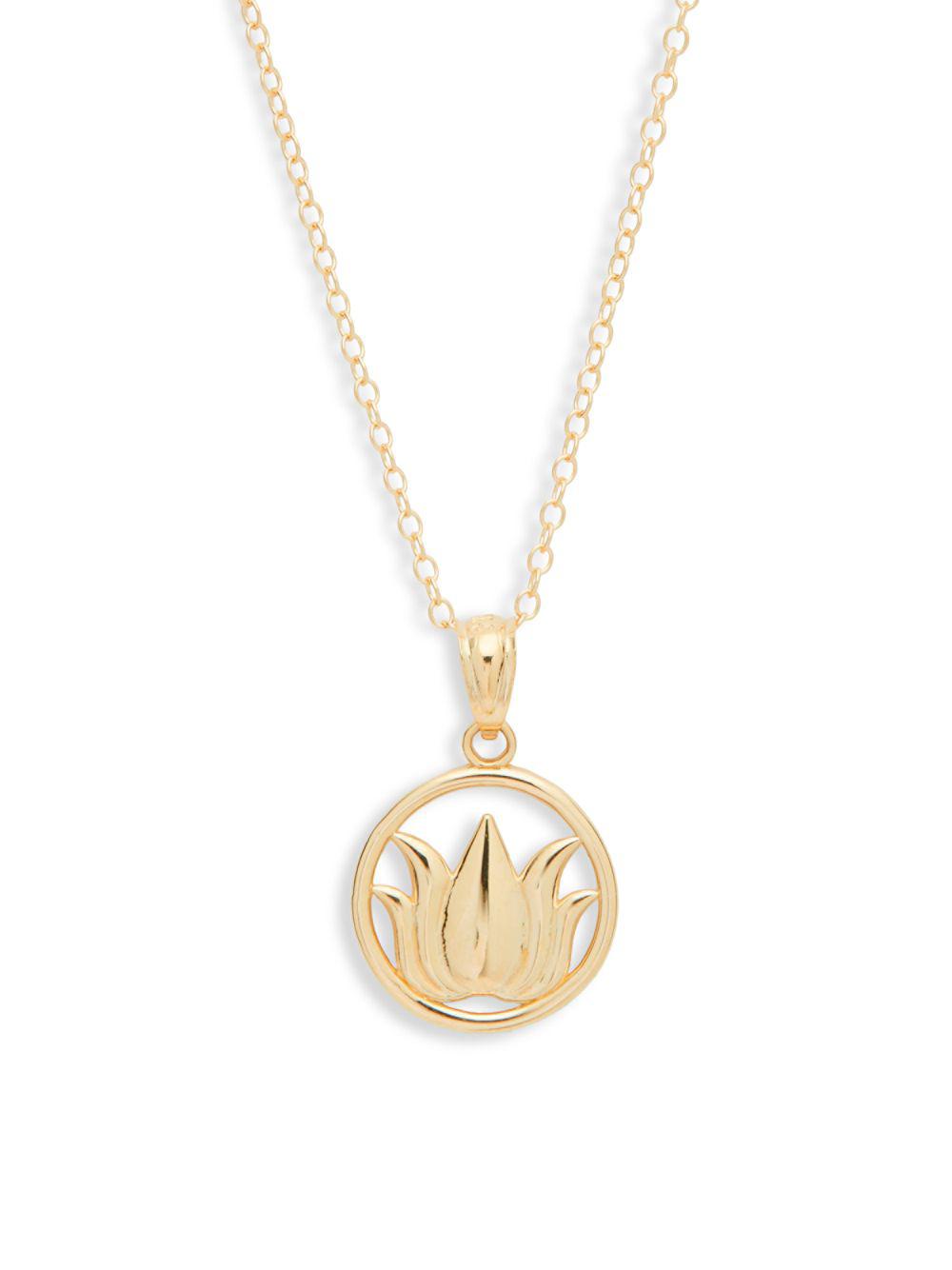 Lyst Saks Fifth Avenue 14k Yellow Gold Necklace in