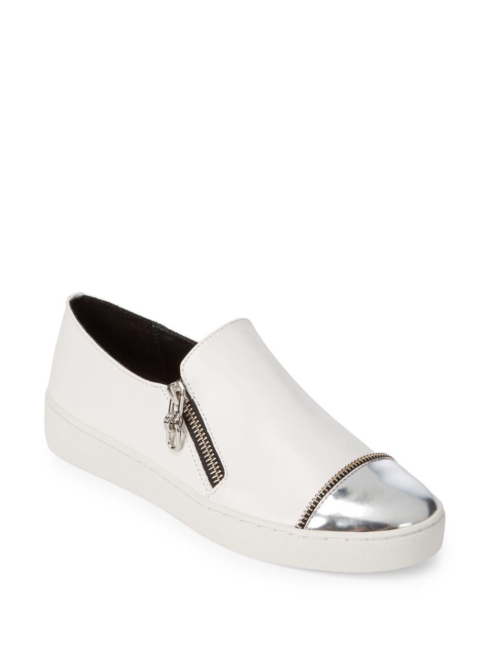 michael kors slip on sneakers black