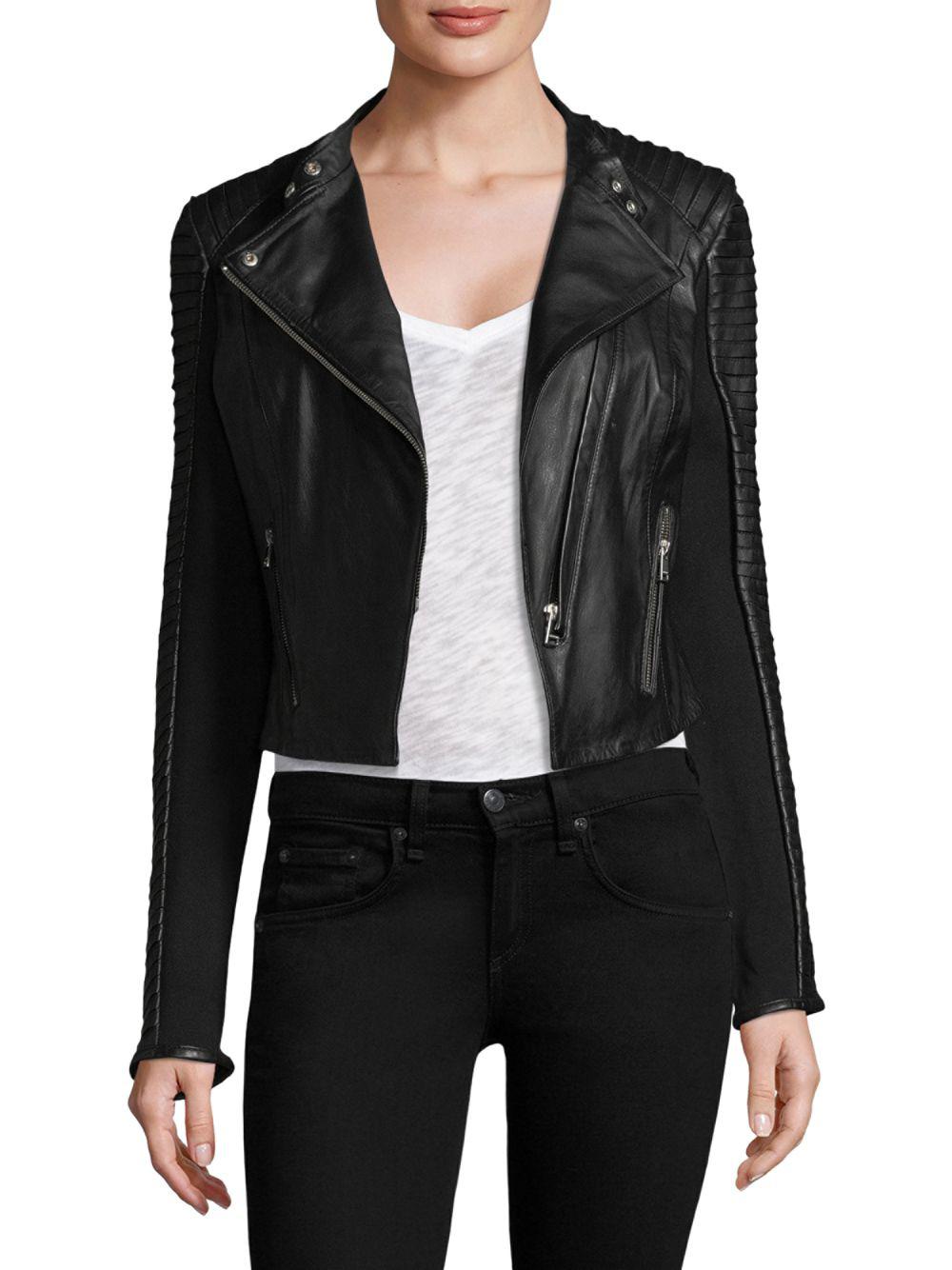 Lamarque Paige Distressed Leather Jacket In Black Lyst Gallery