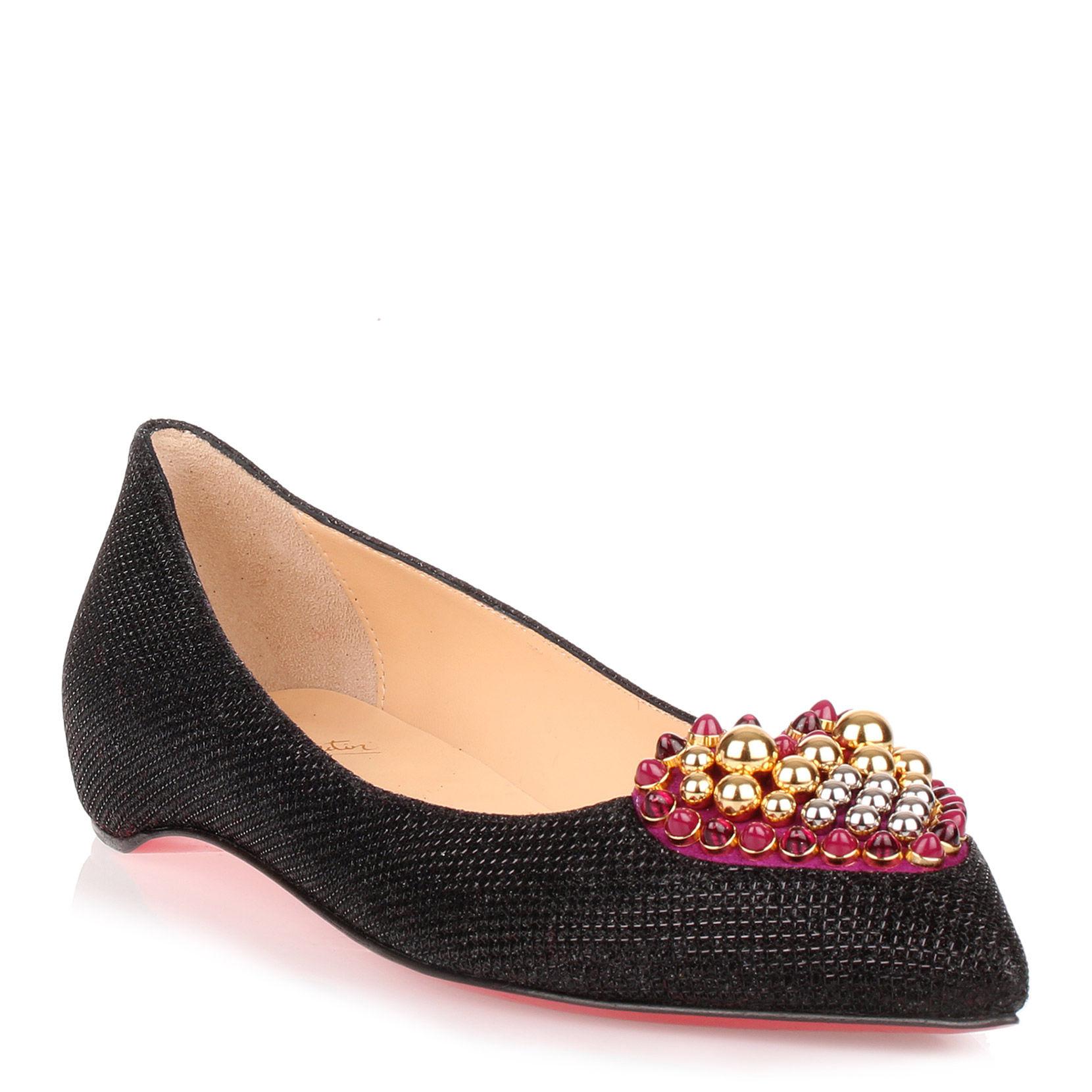 louboutin sparkly flats