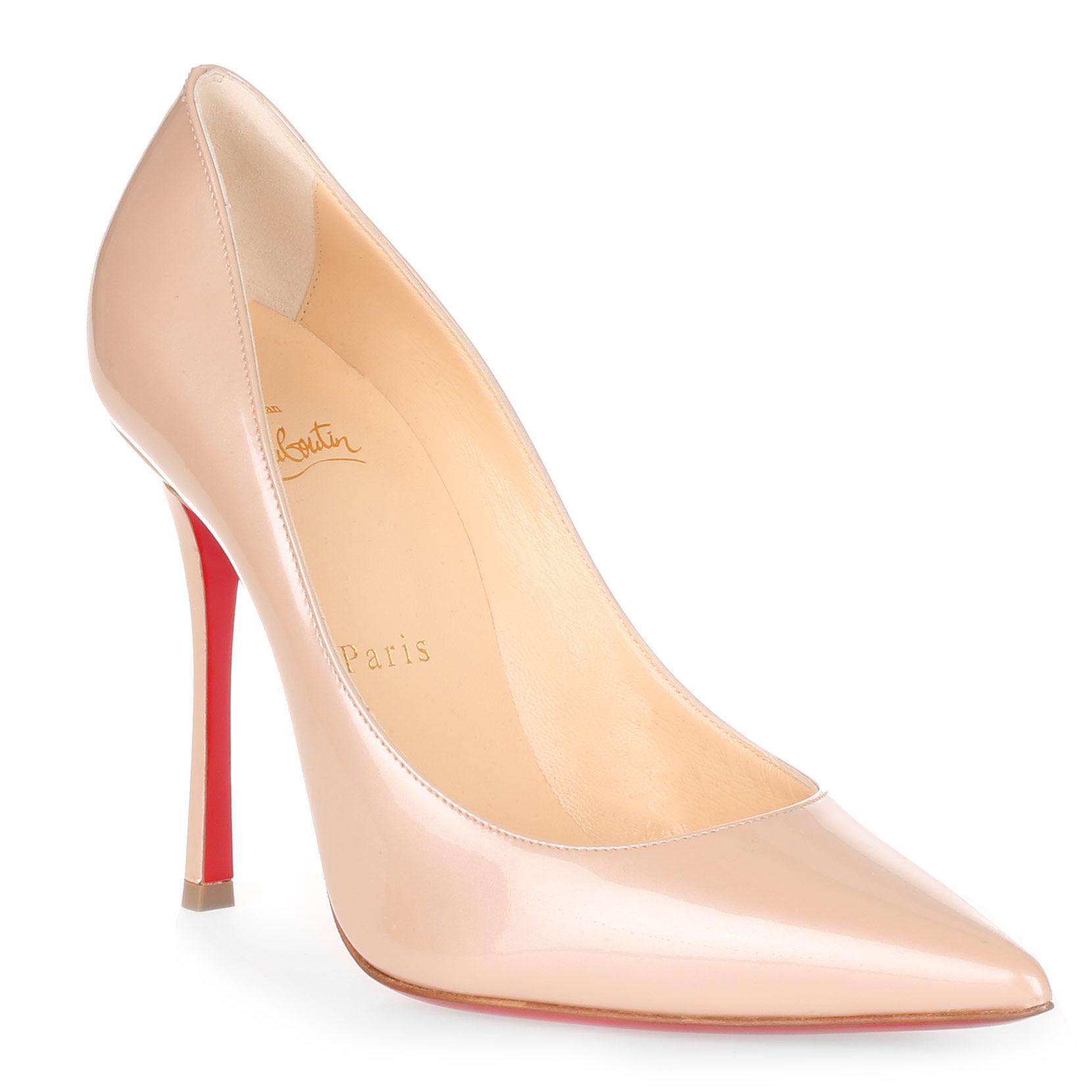 louboutin beige shoes